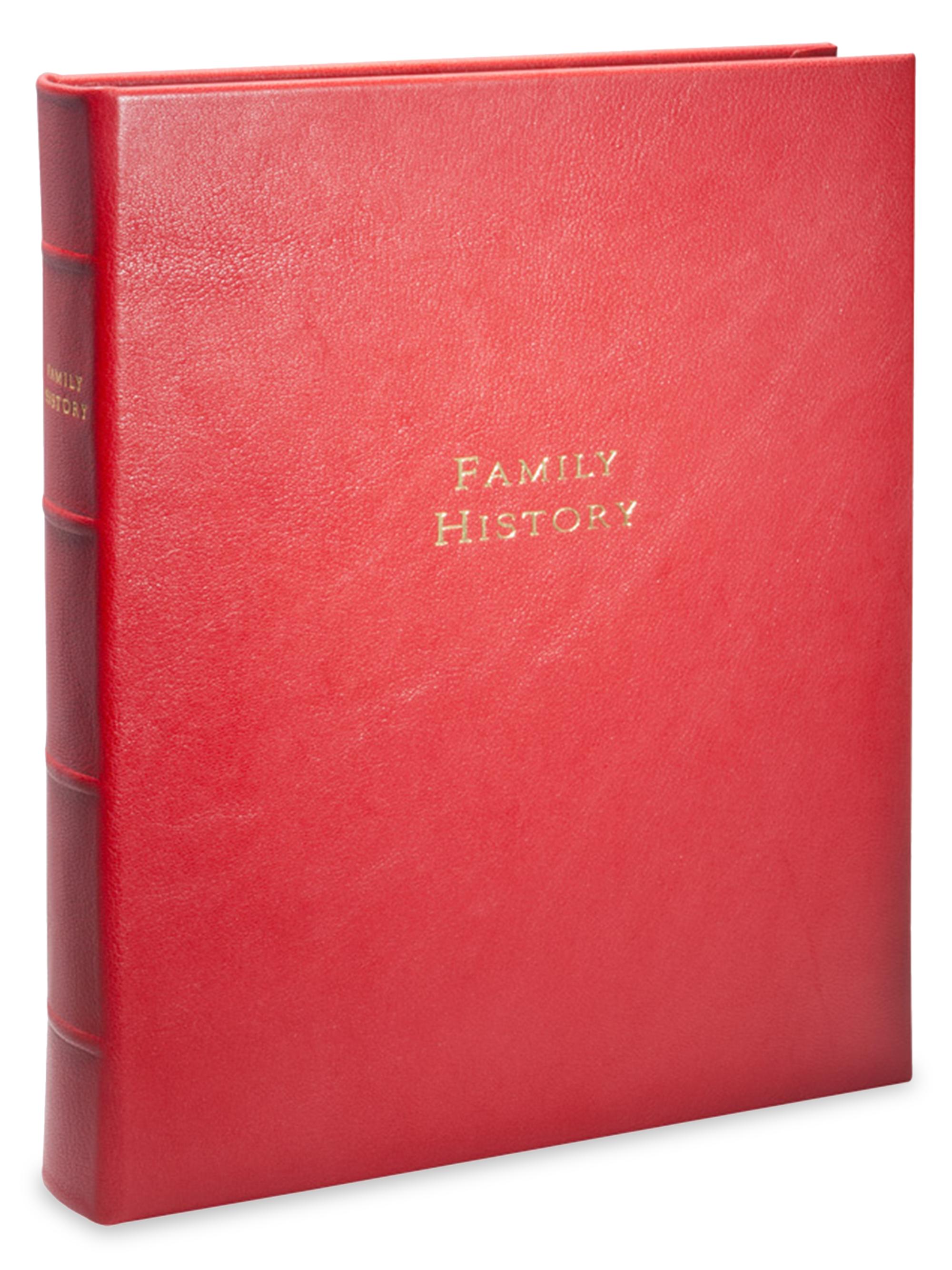Graphic Image Family History Book - Red