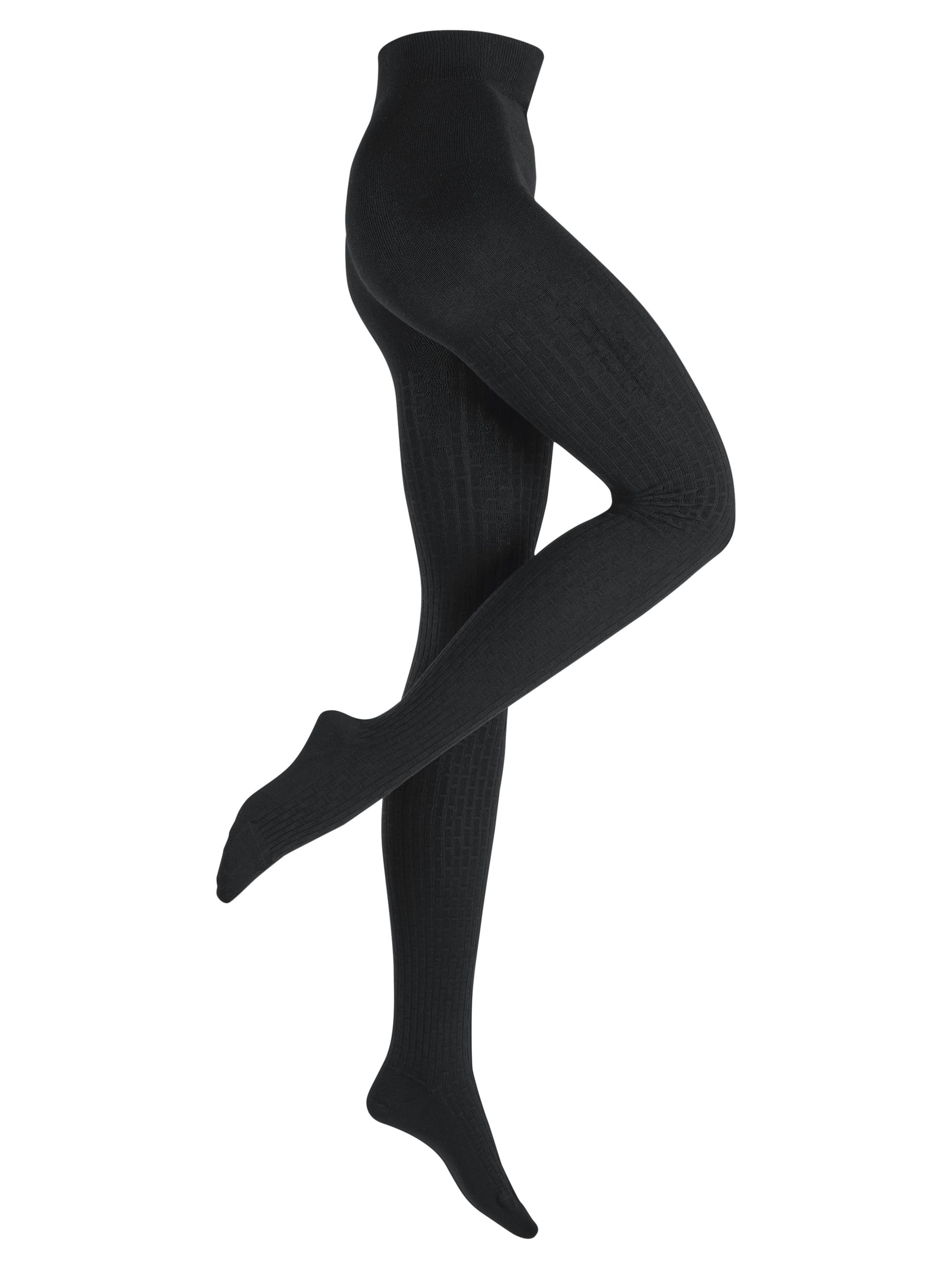 Falke Women's Impulse Rib Cotton & Wool Socks - Black