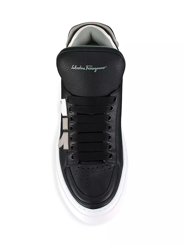 New Salvatore Ferragamo Men's Marvelous Tennis Shoes Size 9 Snickers 