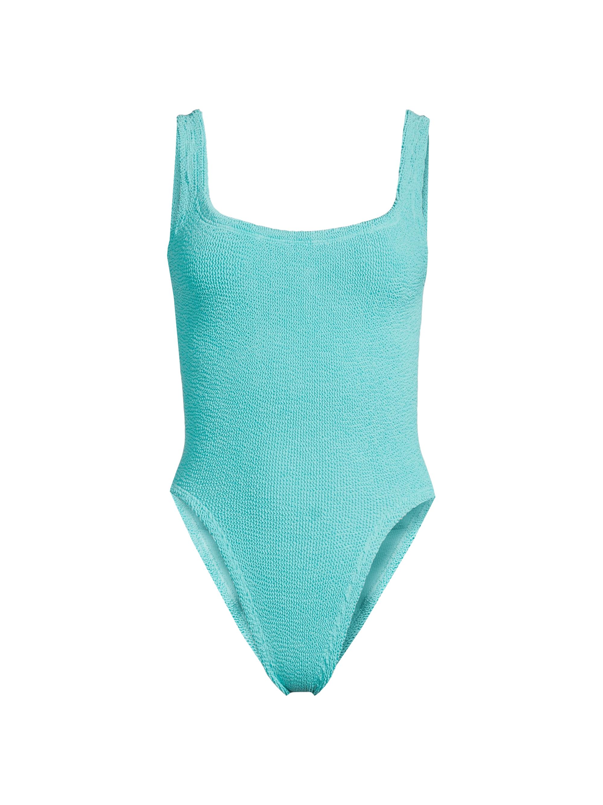 Hunza G Women's Crinkle One-Piece Swimsuit - Aqua