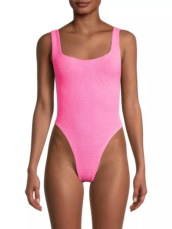 Shop Hunza G Crinkle One-Piece Swimsuit