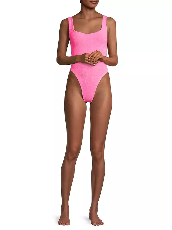 Shop Hunza G Crinkle One-Piece Swimsuit