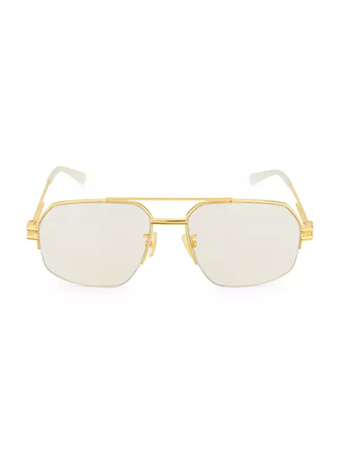 Aviator Golden Louis Vuitton Sunglasses, Size: Medium