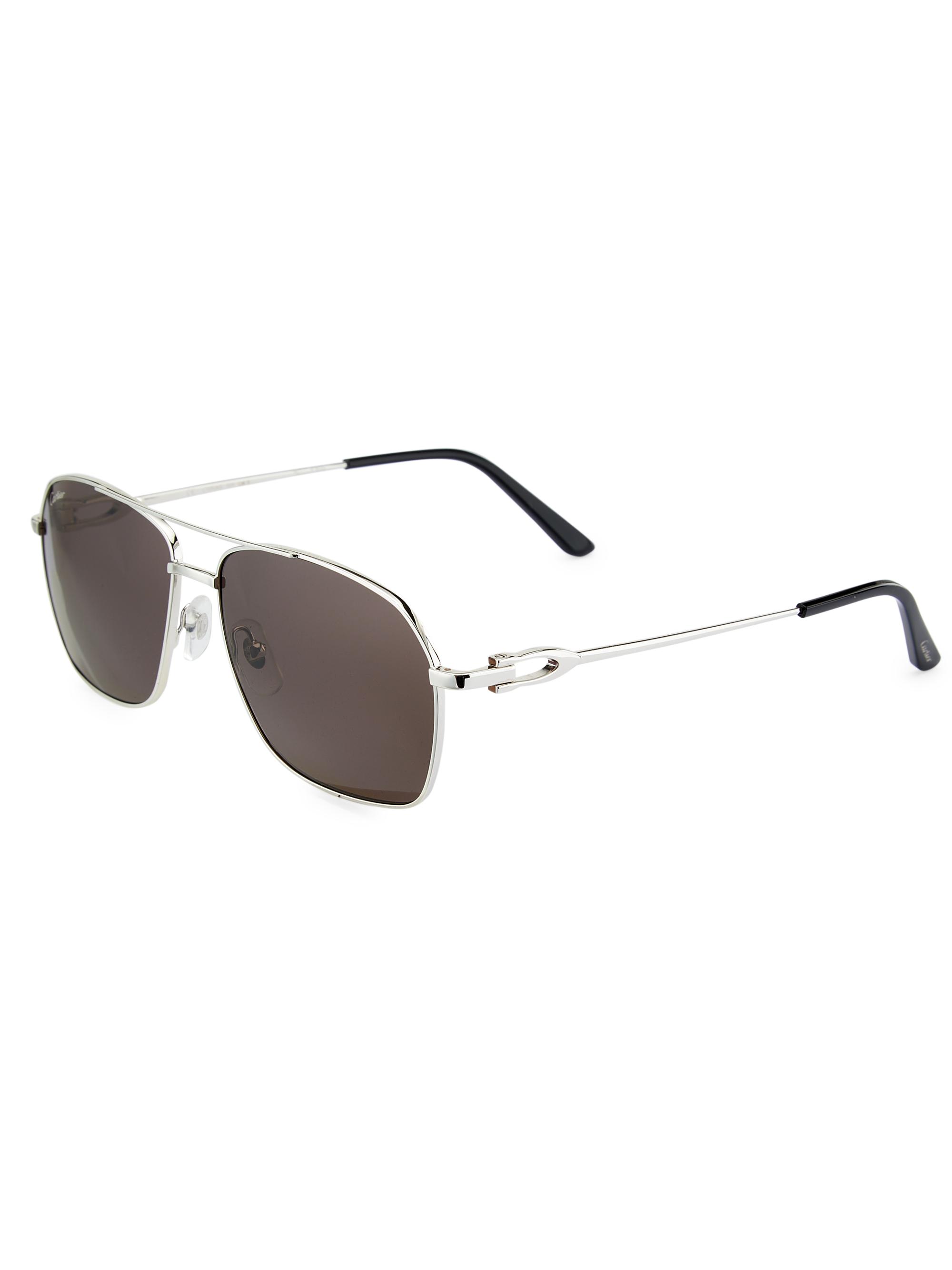 Shop Cartier CT0306S 59MM Pilot Sunglasses | Saks Fifth Avenue
