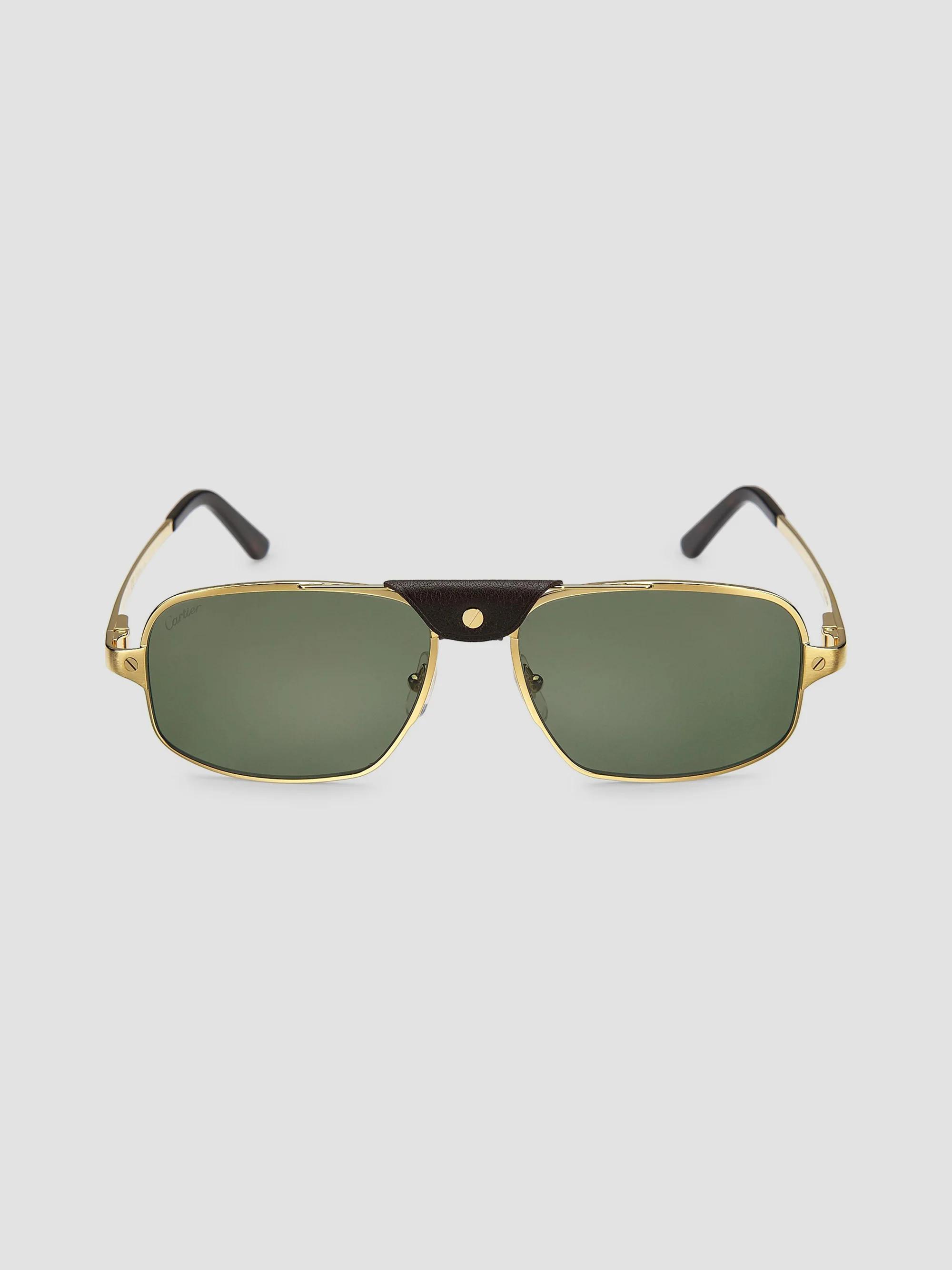 Cartier Santos 60MM Rectangular Sunglasses | Saks Fifth Avenue