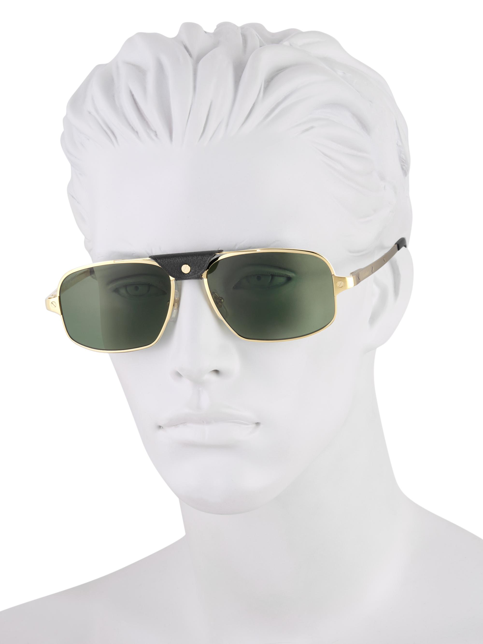 Cartier サングラス Cartier 59MM Screw Metal Aviator Sunglasses | Saks Fifth Avenue