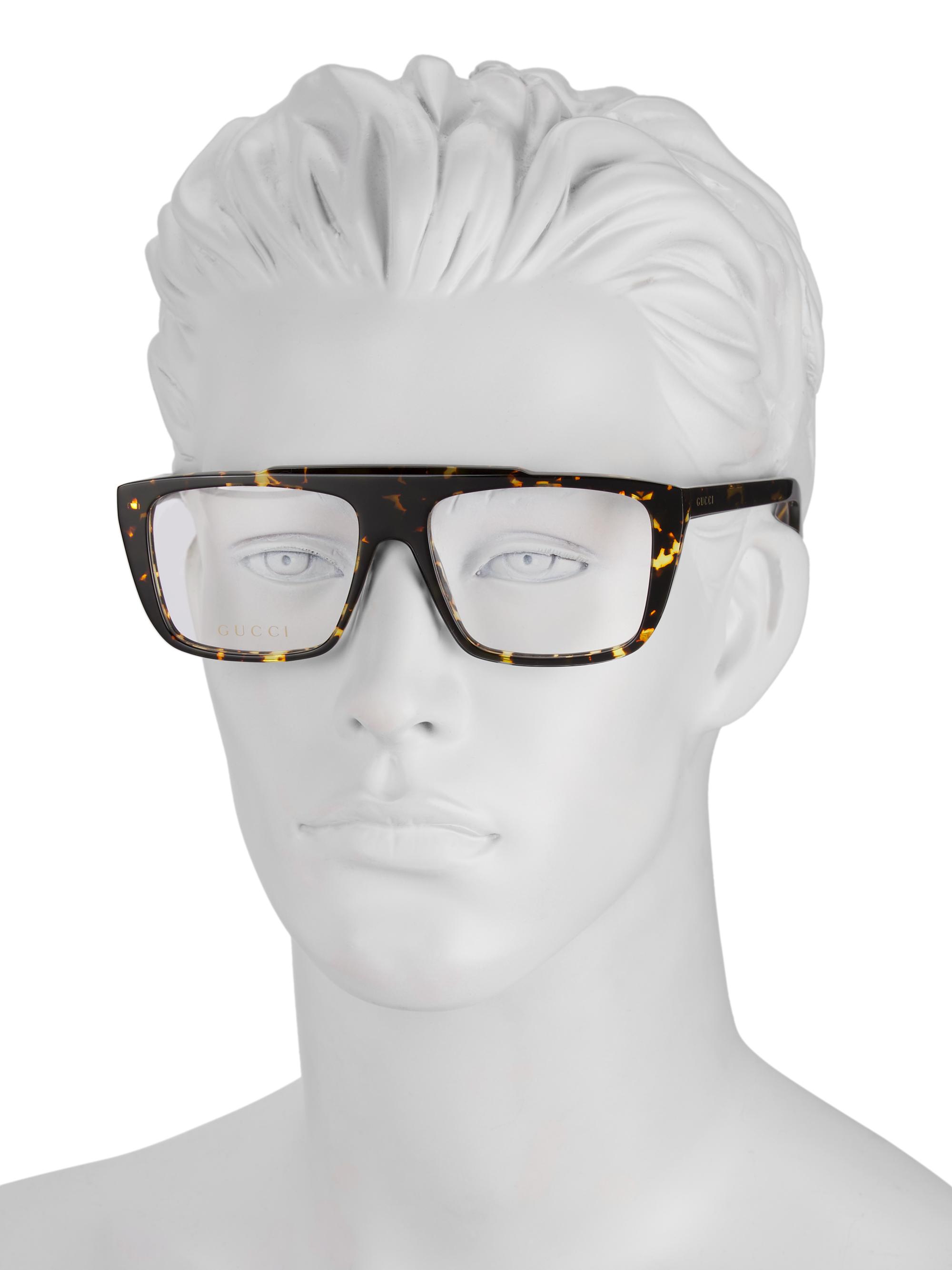 Gucci 56MM Square Optical Sunglasses | Saks Fifth Avenue display picture 2