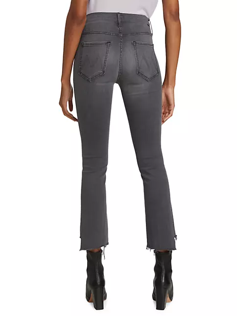 Shop Mother Insider Crop Step Fray Jeans | Saks Fifth Avenue