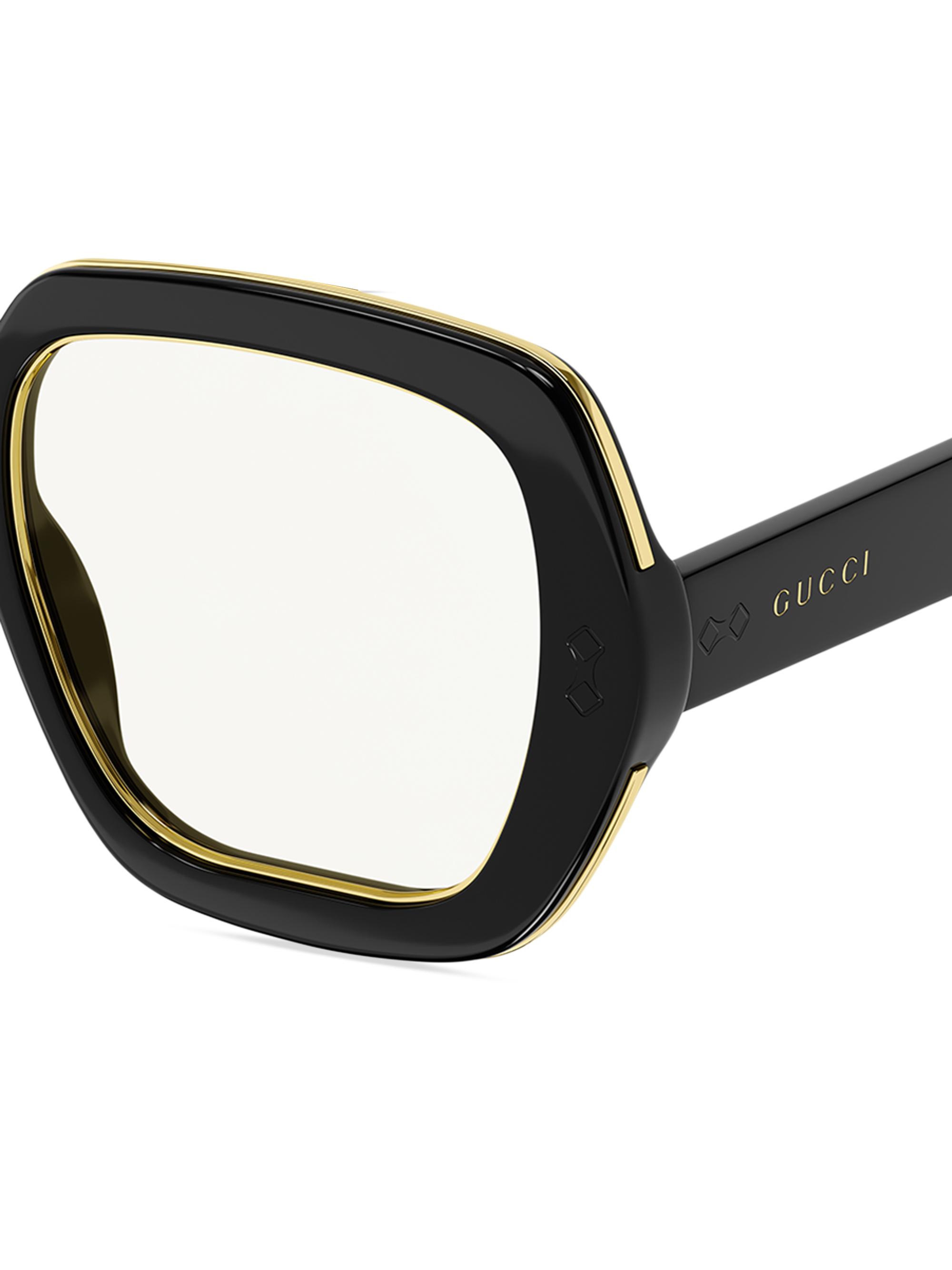 GUCCIメガネ Gucci 54MM Square Eyeglasses | Saks Fifth Avenue