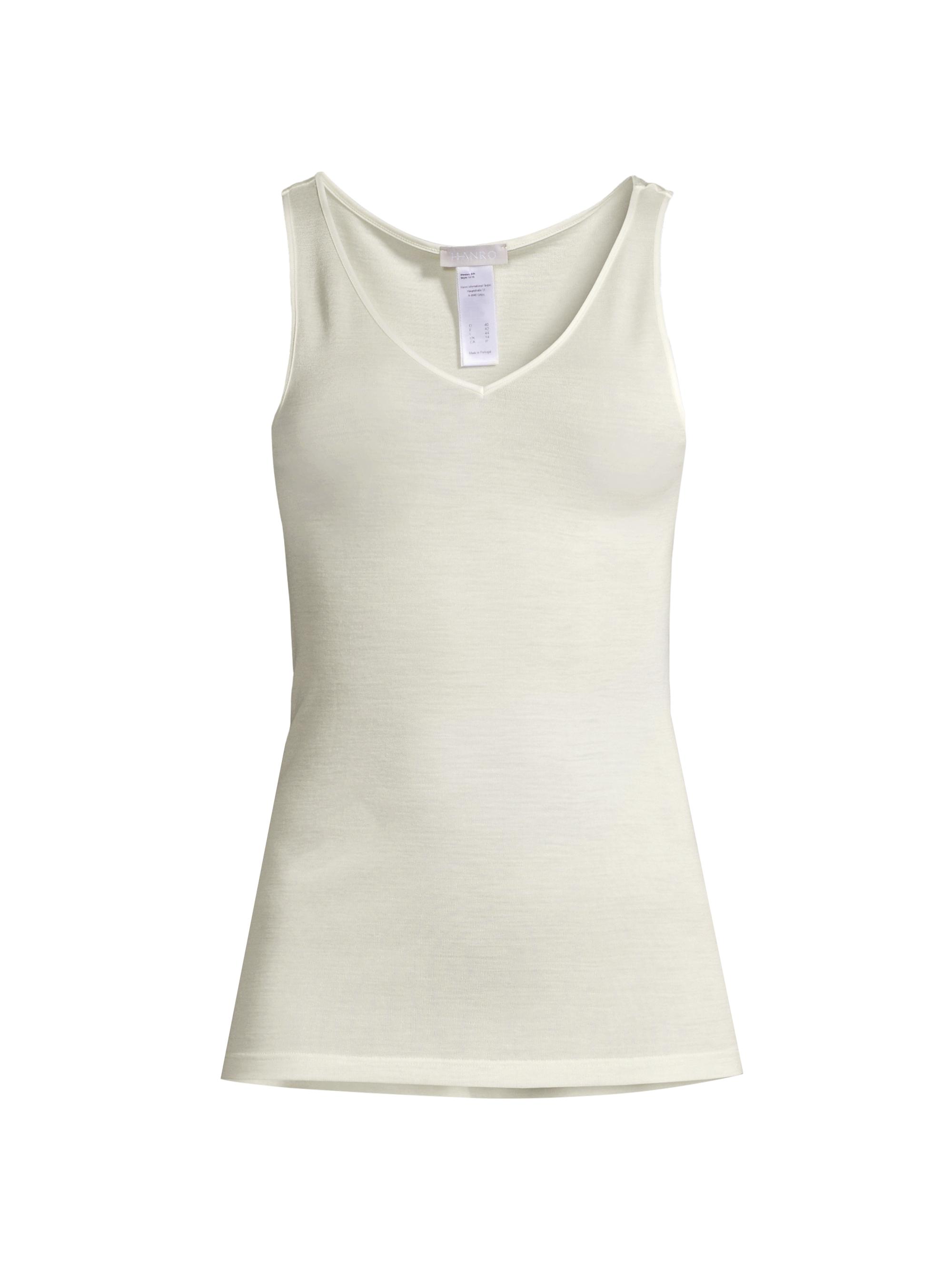 Hanro Women's Woolen Silk Tank Top - Cygne