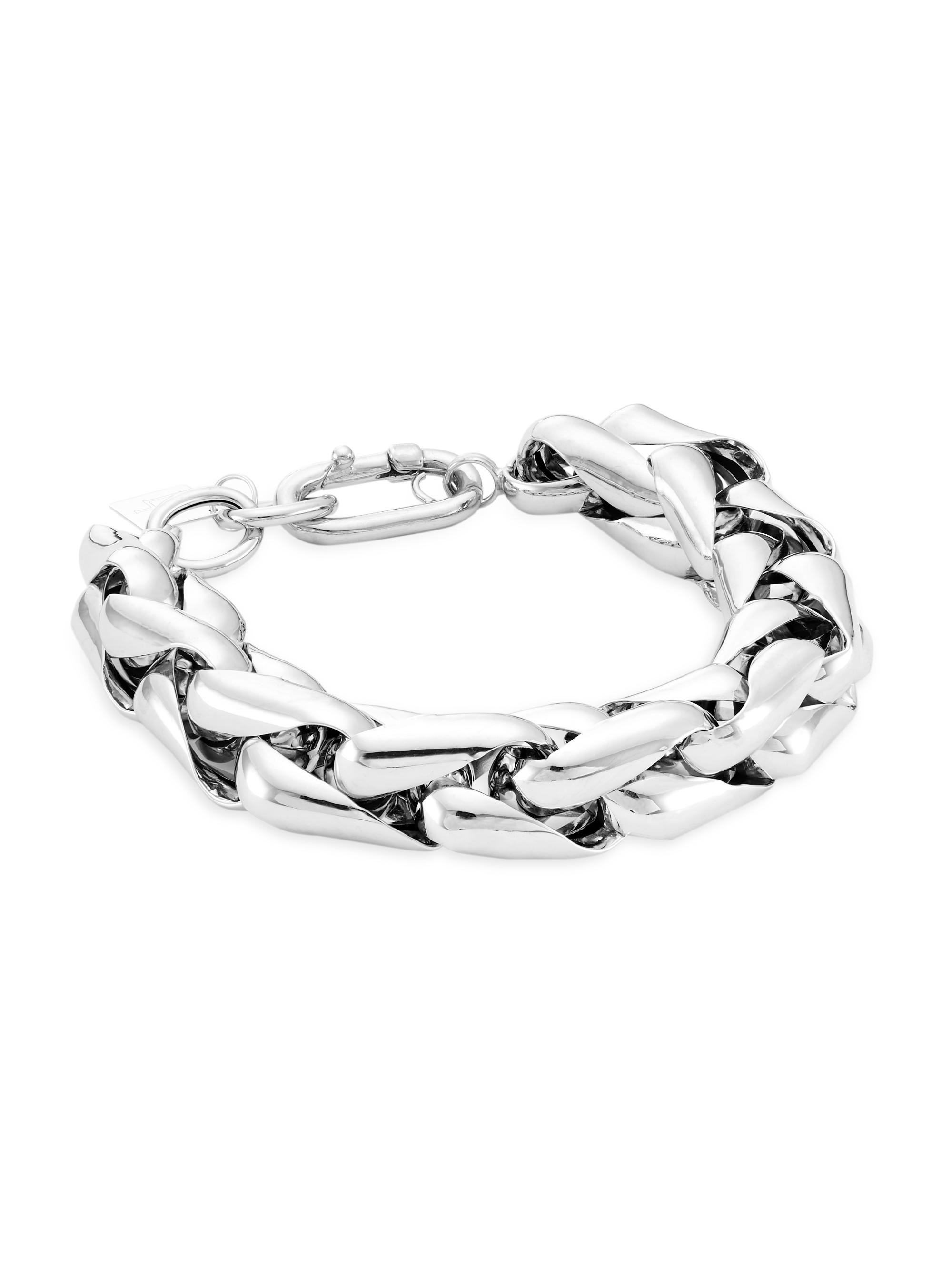 Lauren Rubinski Women's 14K White Gold  Wheat Chain Bracelet - White Gold