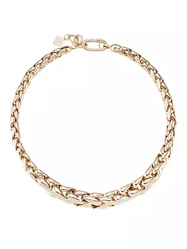 14K Yellow Gold Small Wheat Chain Necklace