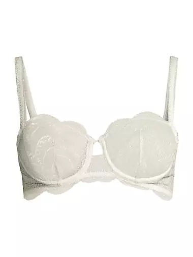 Camille Ivory Lingerie Womens Full Cup Underwired Lace Bra 34B : Camille:  : Fashion