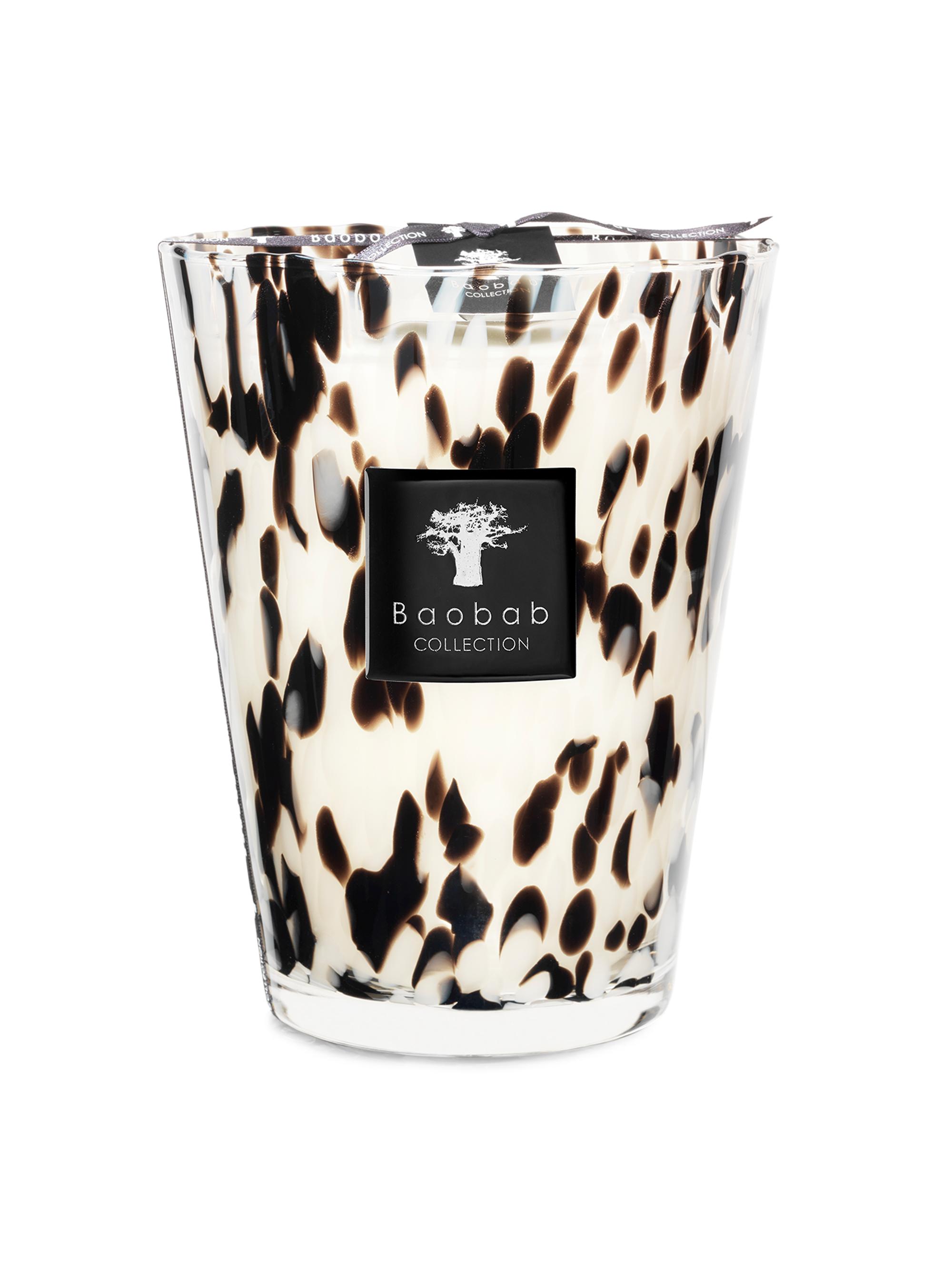Baobab Collection Pearls Max24 Black Candle