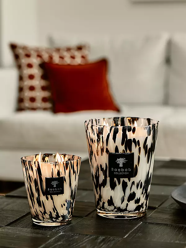 Pearls Black Max10 Candle