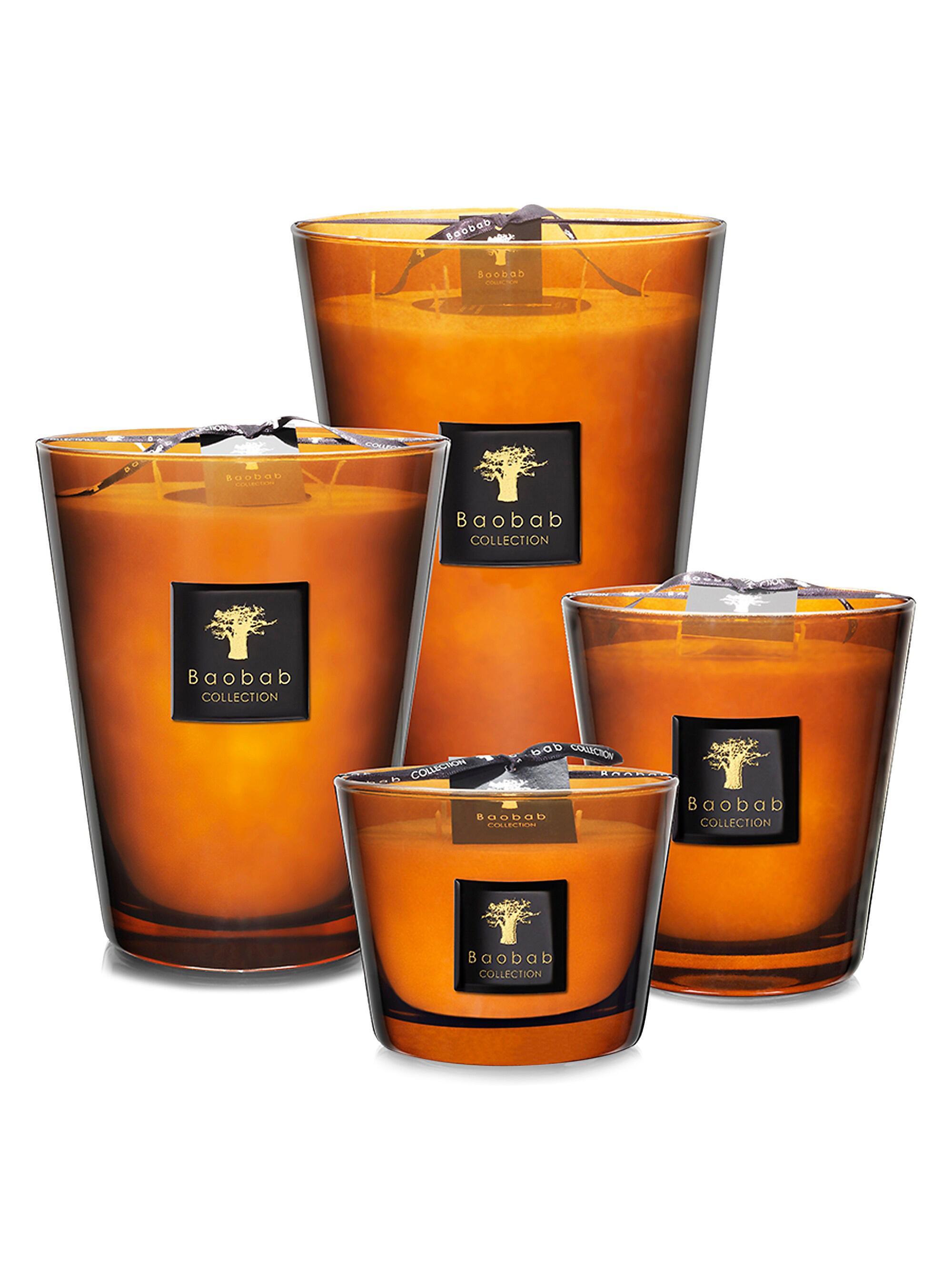 Baobab Collection Les Prestigieuses Max 24 Cuir De Russie Candle Large