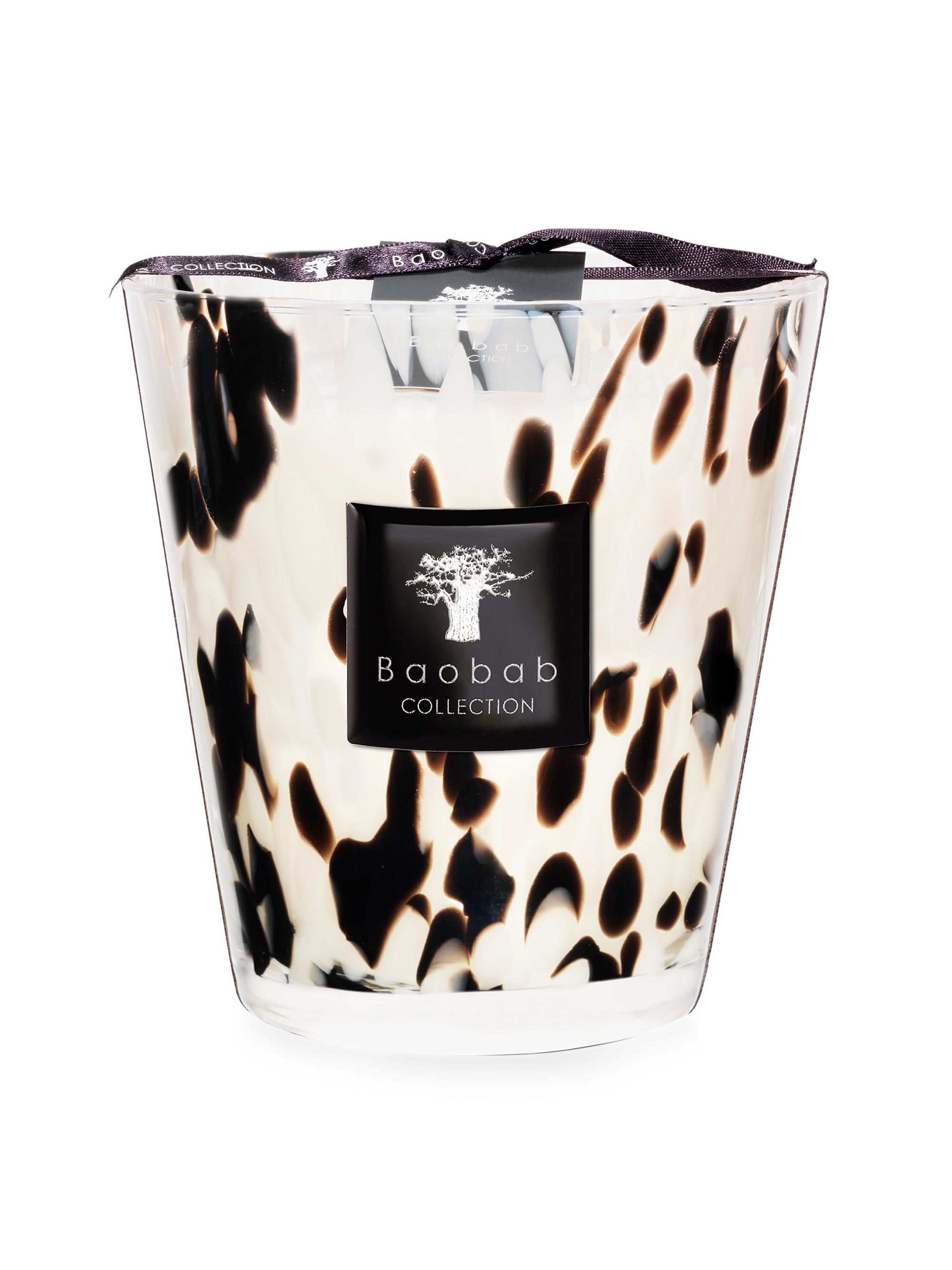 Baobab Collection Pearls Max16 Black Candle
