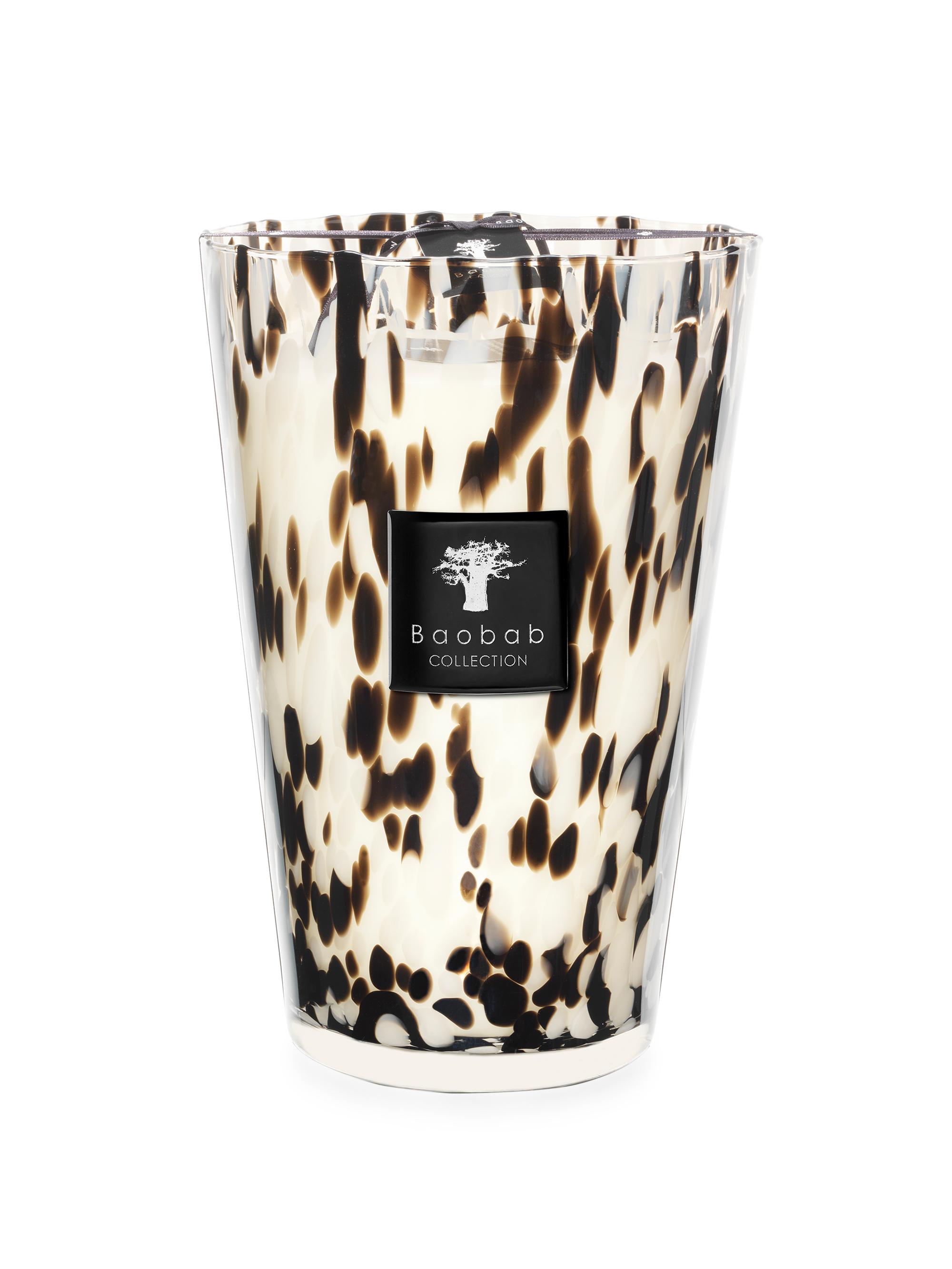 Baobab Collection Pearls Max35 Black Candle