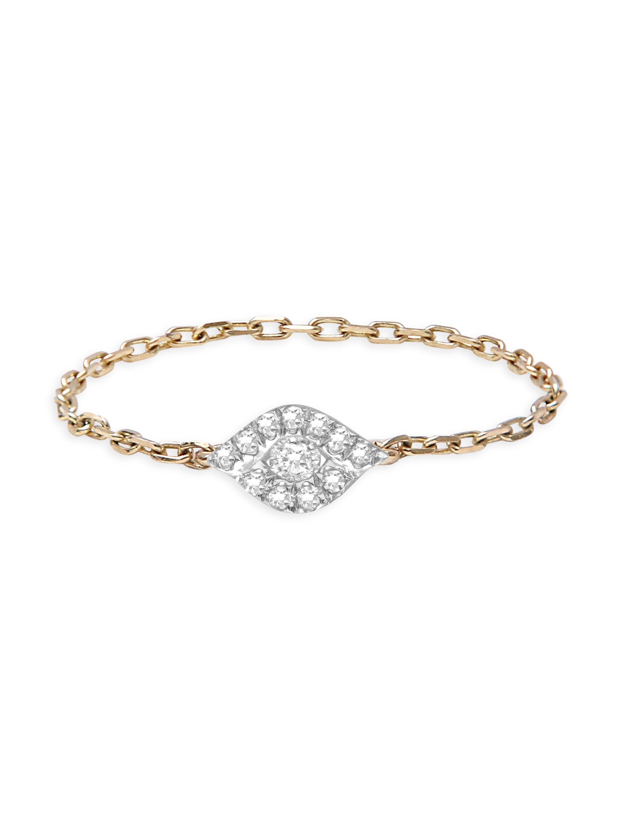 Djula 18kt yellow gold diamond Circle earrings