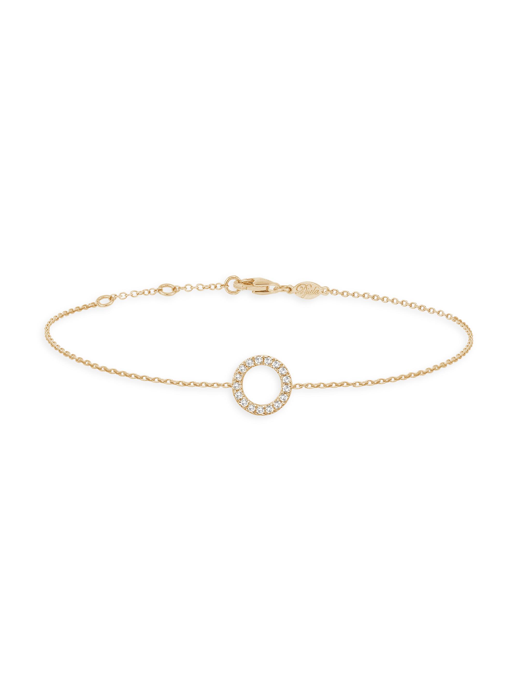 Djula Women's Magic Touch 18K Yellow Gold & Diamond Circle Chain Bracelet - Yellow Gold