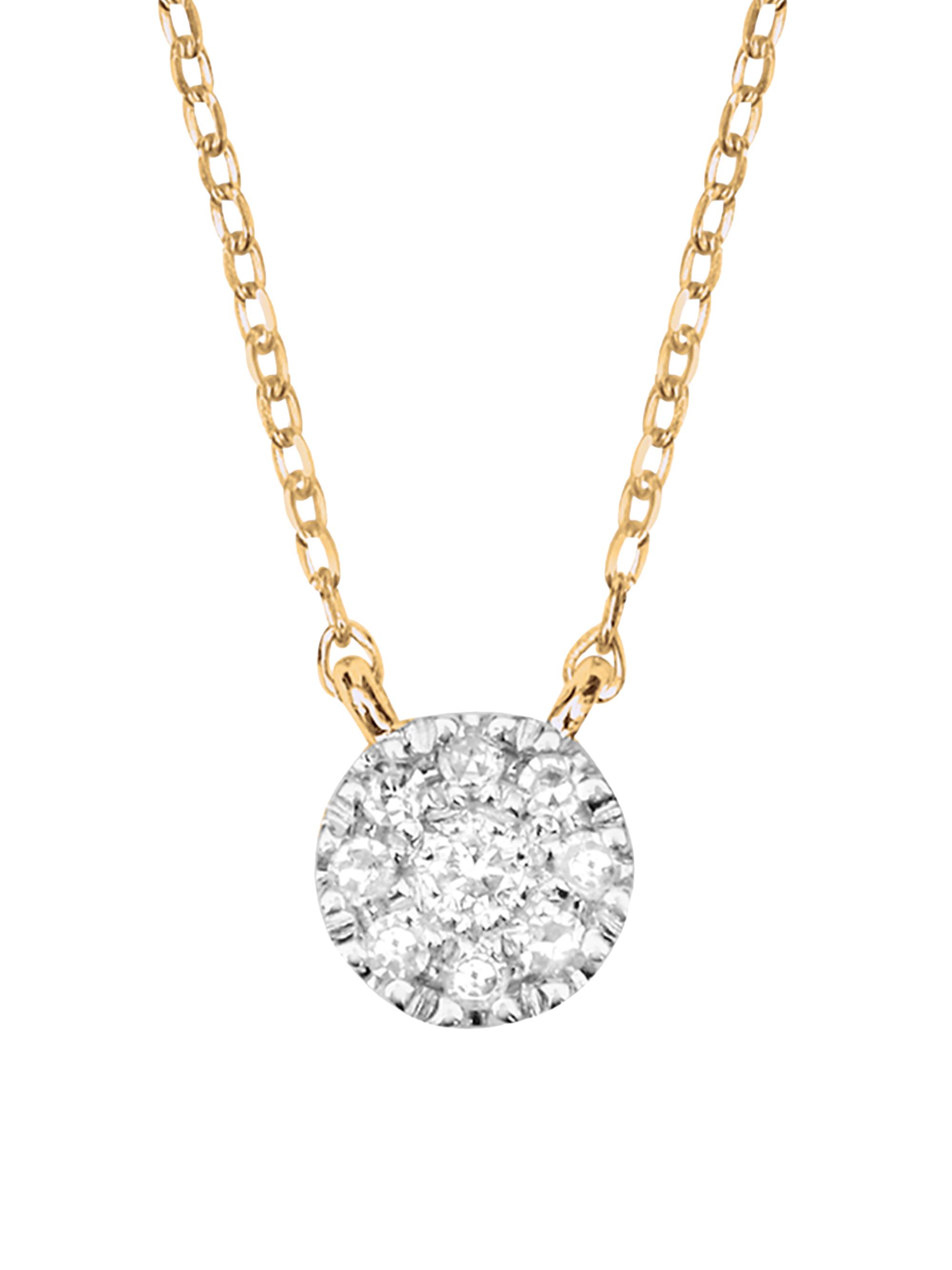 Djula Women's Magic Touch 18K Yellow Gold & Diamond Target Pendant Necklace - Yellow Gold