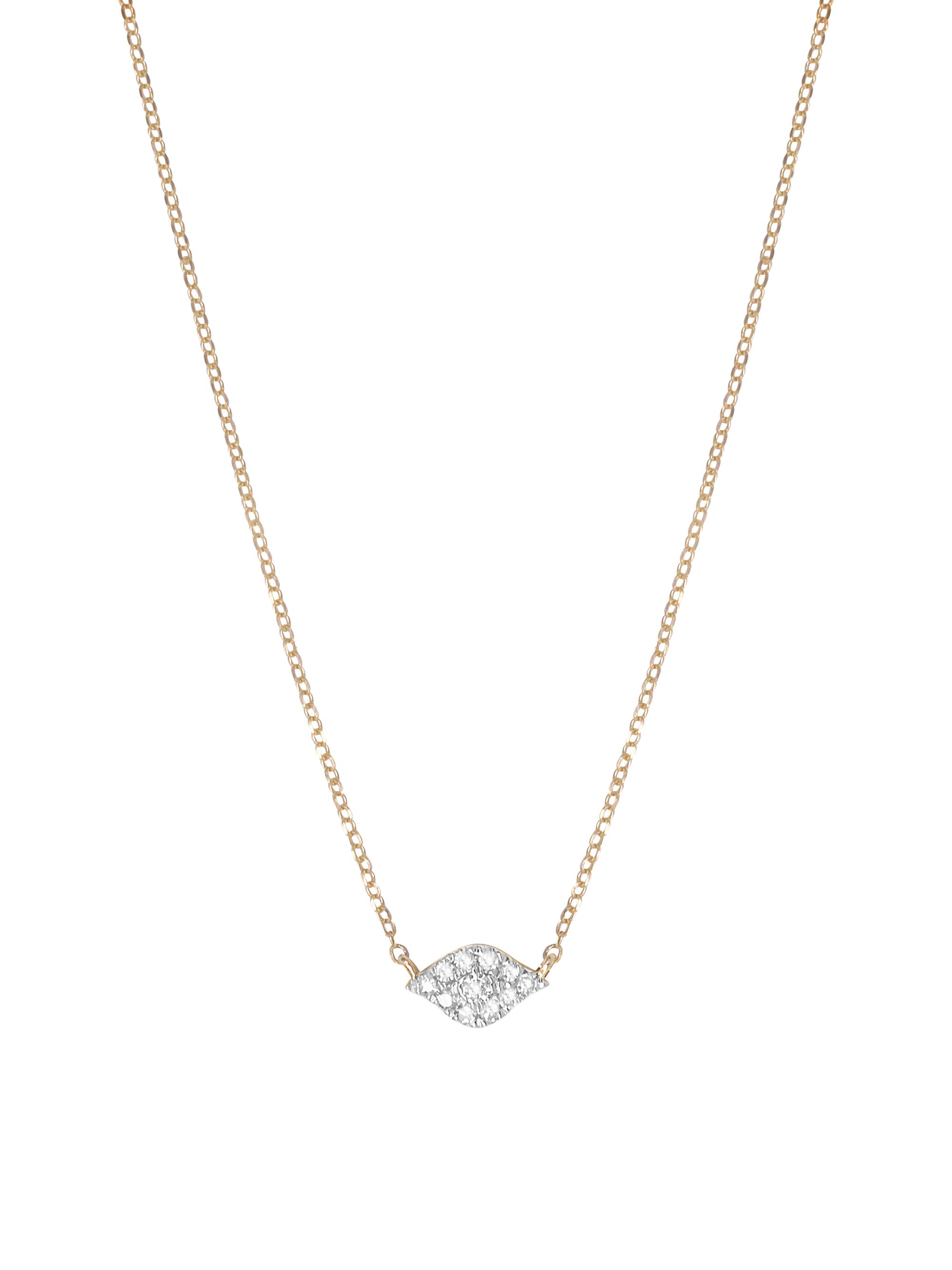 Djula Women's Magic Touch 18K Yellow Gold & Diamond Eye Pendant Necklace - Yellow Gold