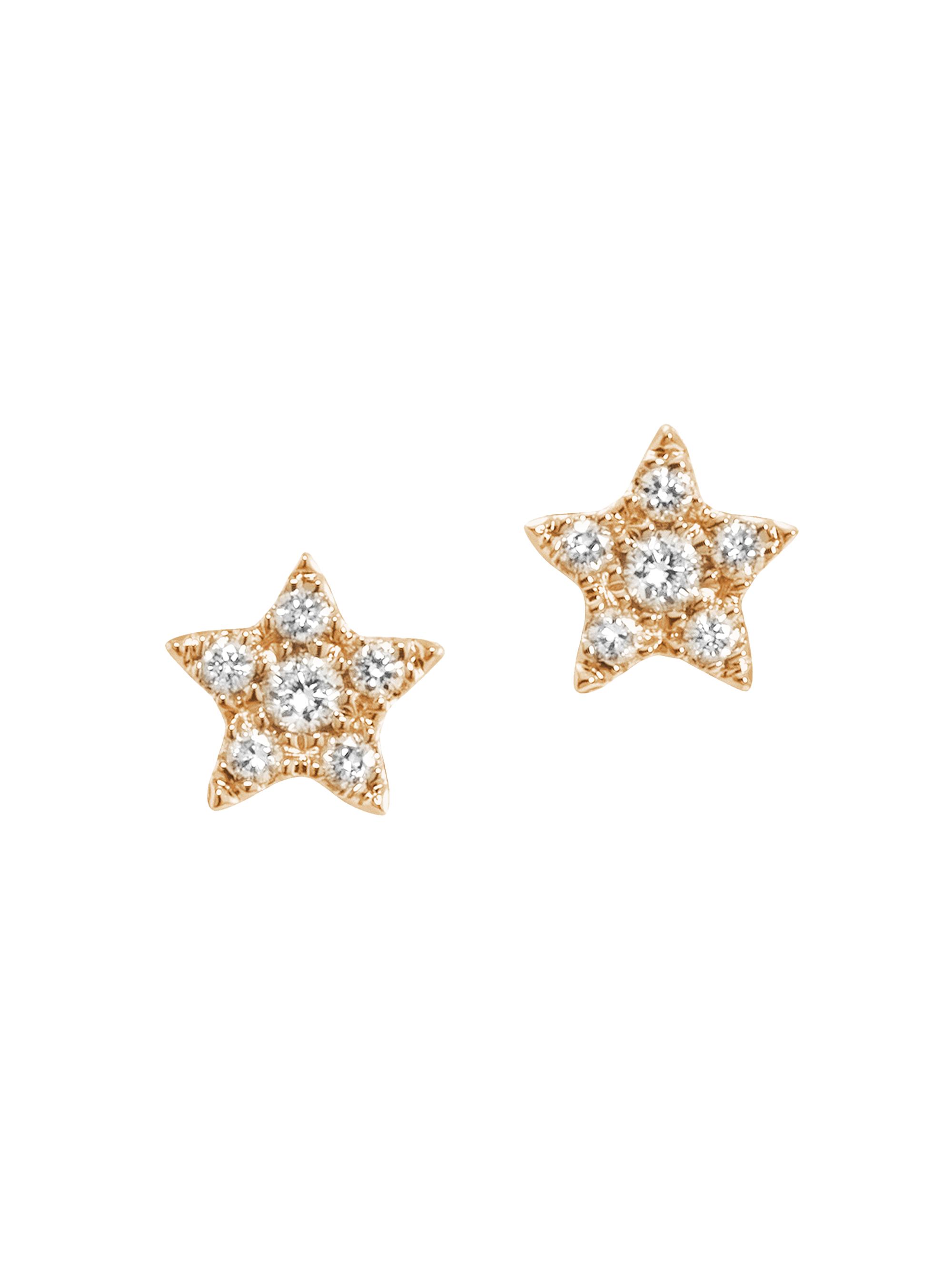 Djula Women's Magic Touch 18K Yellow Gold & Diamond Star Stud Earrings - Yellow Gold