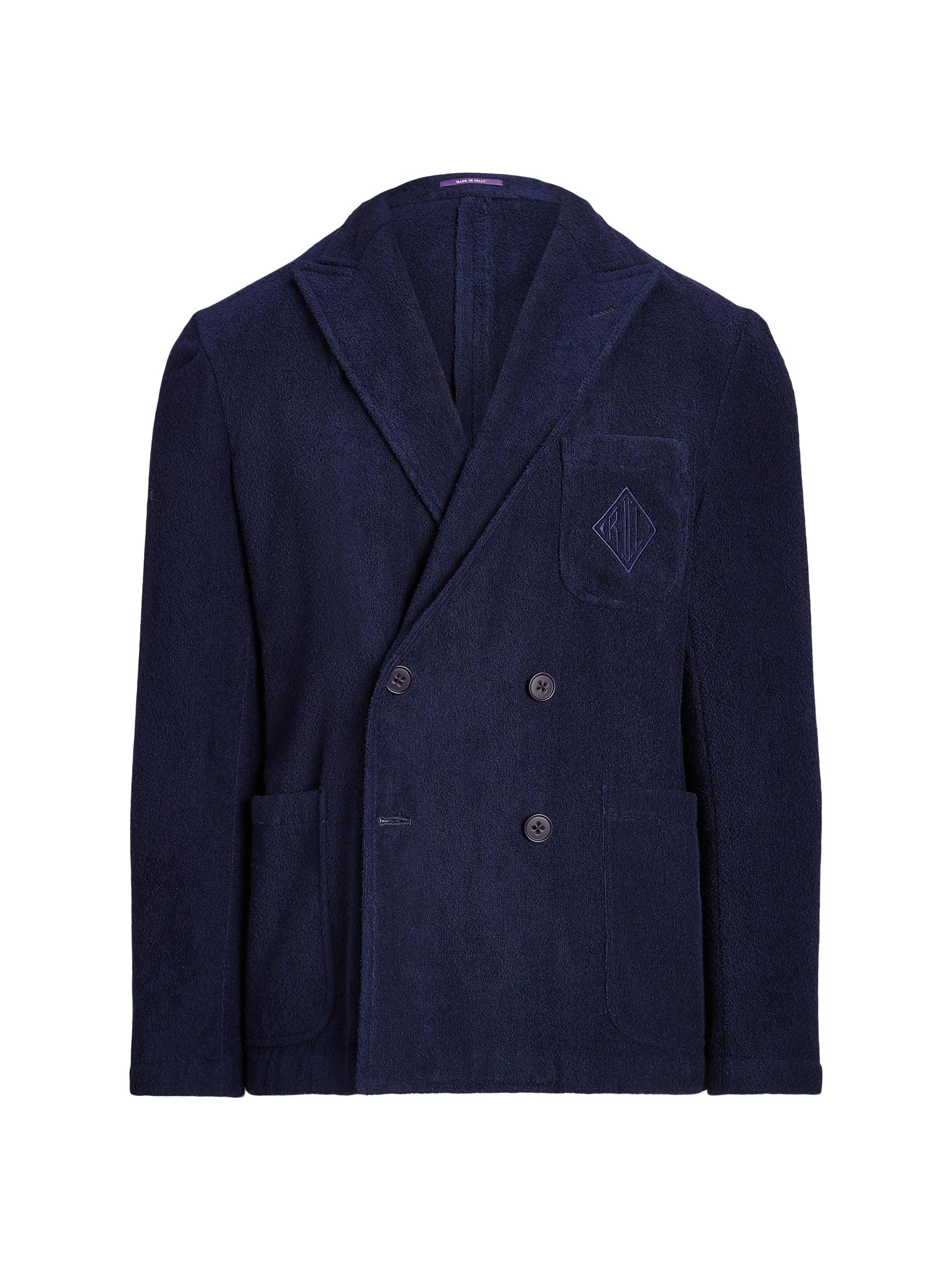 Ralph Lauren Purple Label Double-Breasted Terry Cloth Sportcoat