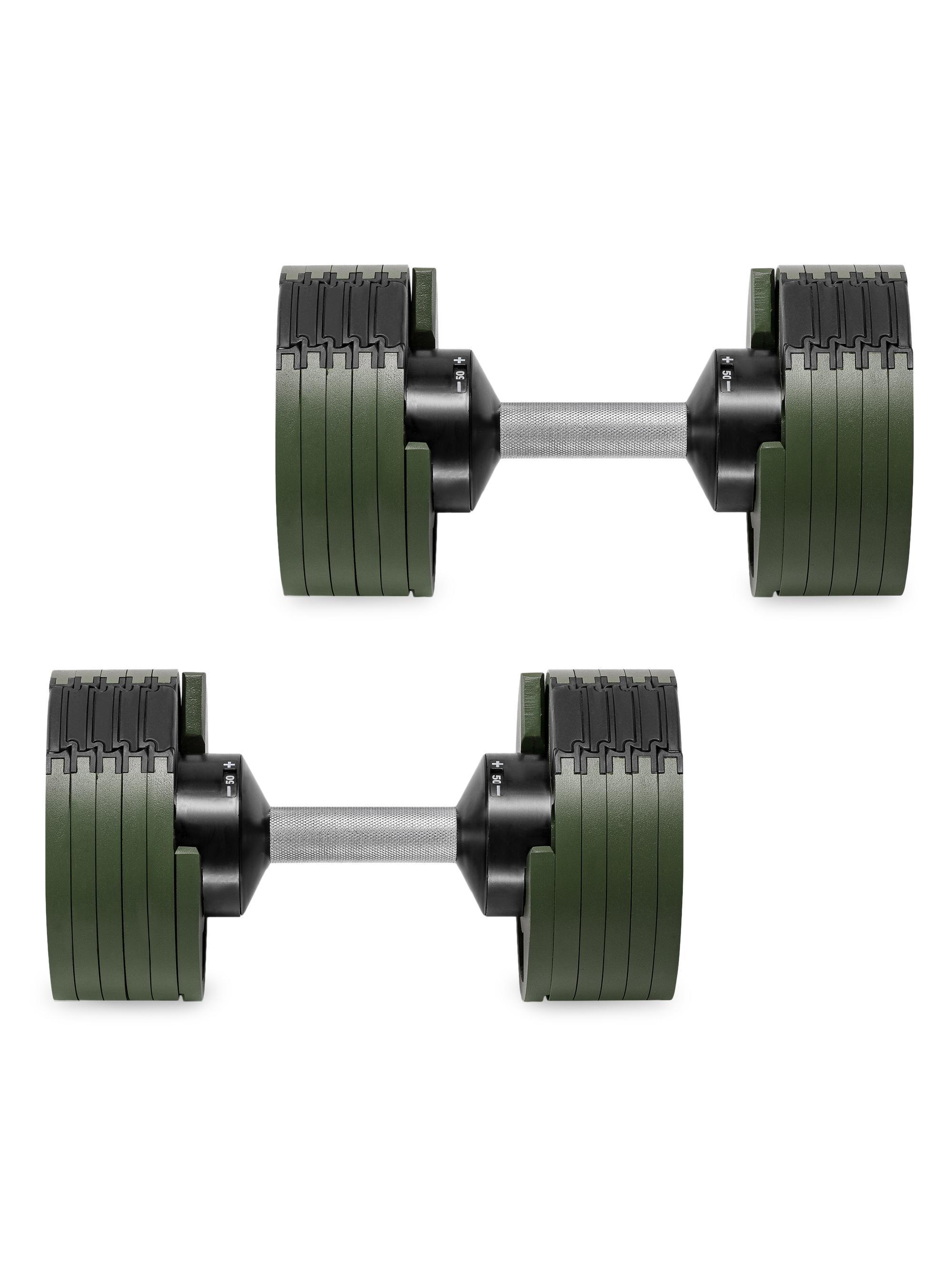 SMRTFT Nuobell 2-Piece Adjustable Weight Set/50 lbs. - Army Green