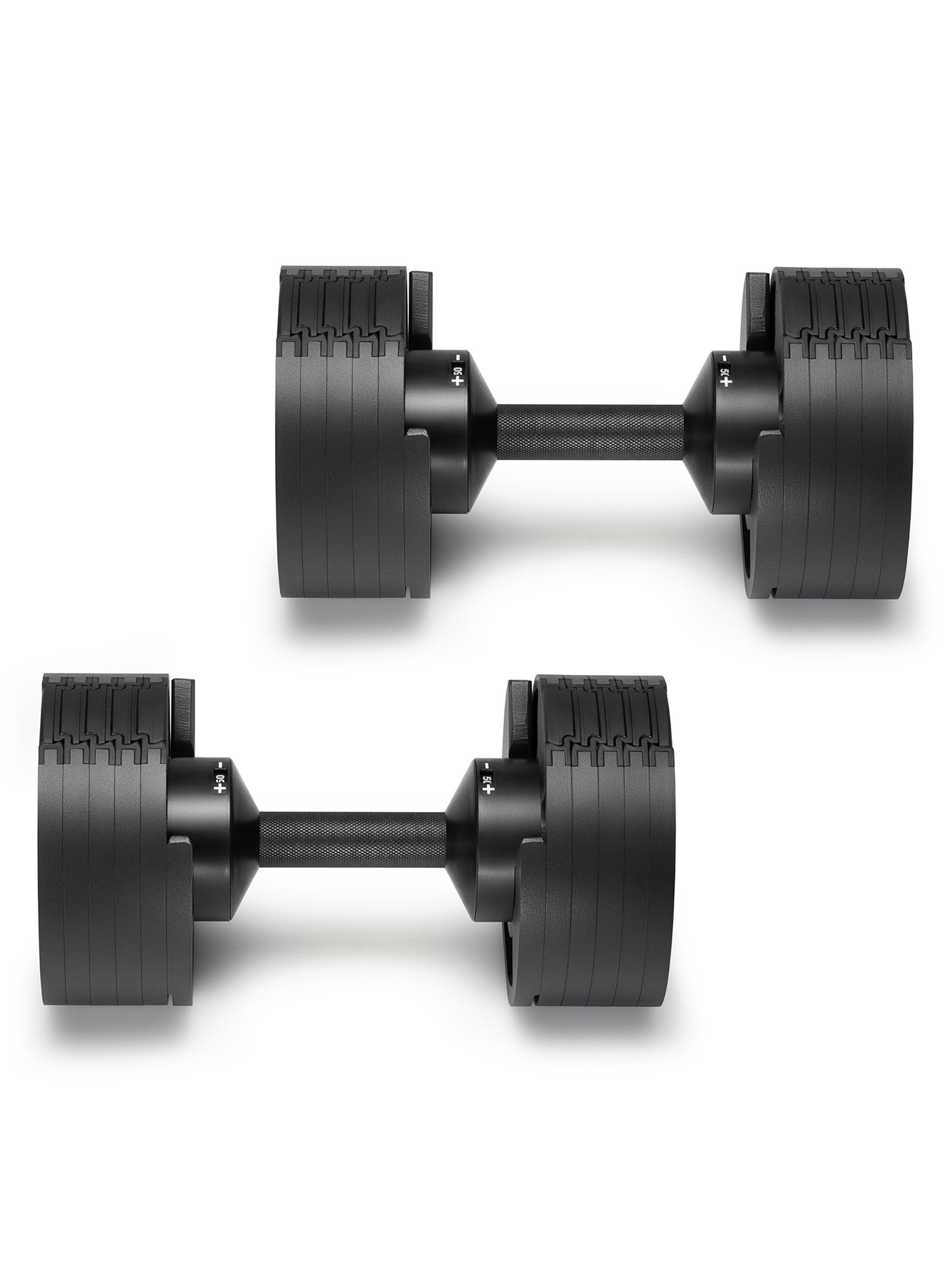 SMRTFT Nuobell 2-Piece Adjustable Weight Set/50 lbs. - Matt Black
