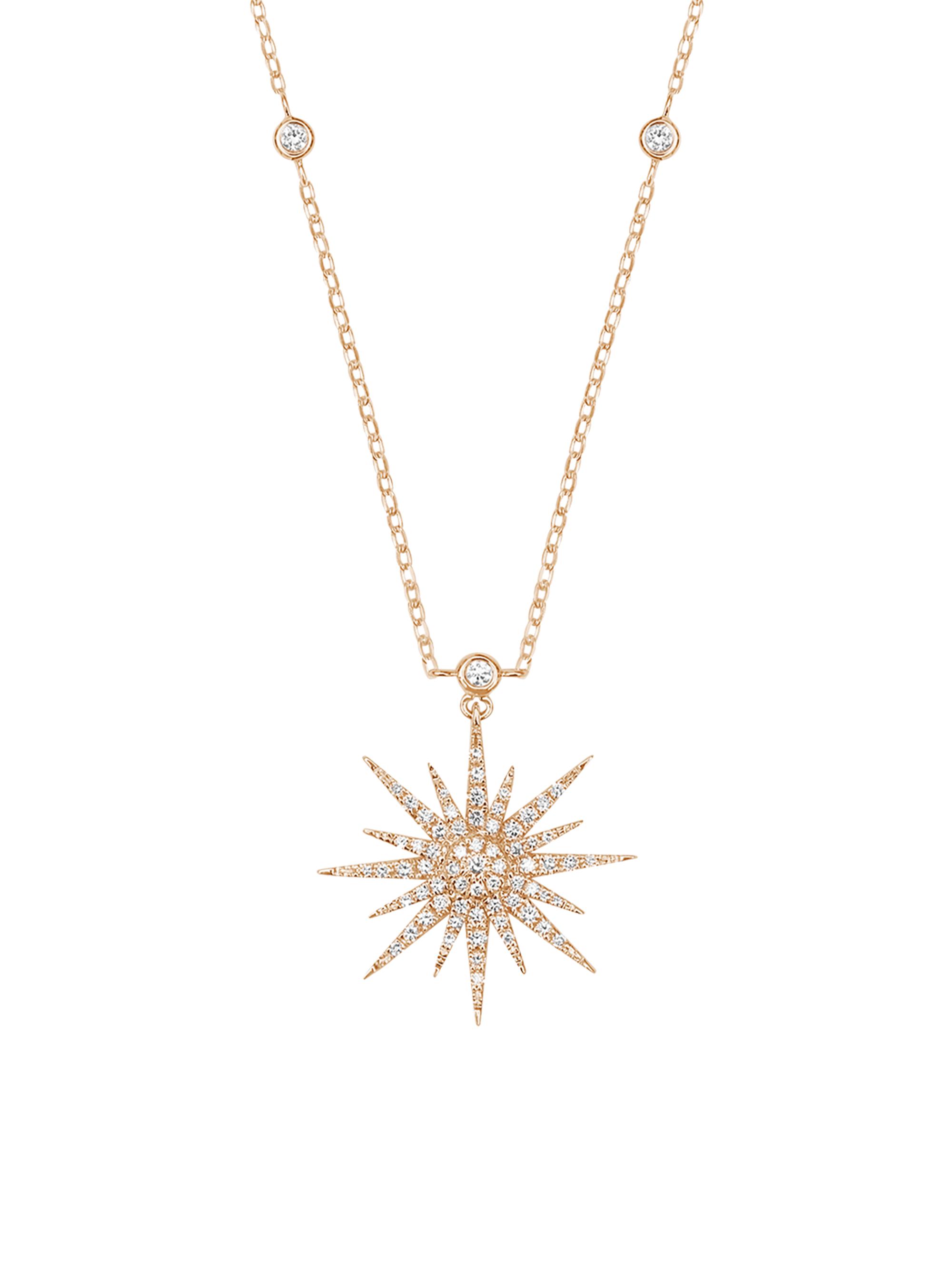 Djula Women's Soleil 18K Yellow Gold & Diamond Pendant Necklace - Yellow Gold