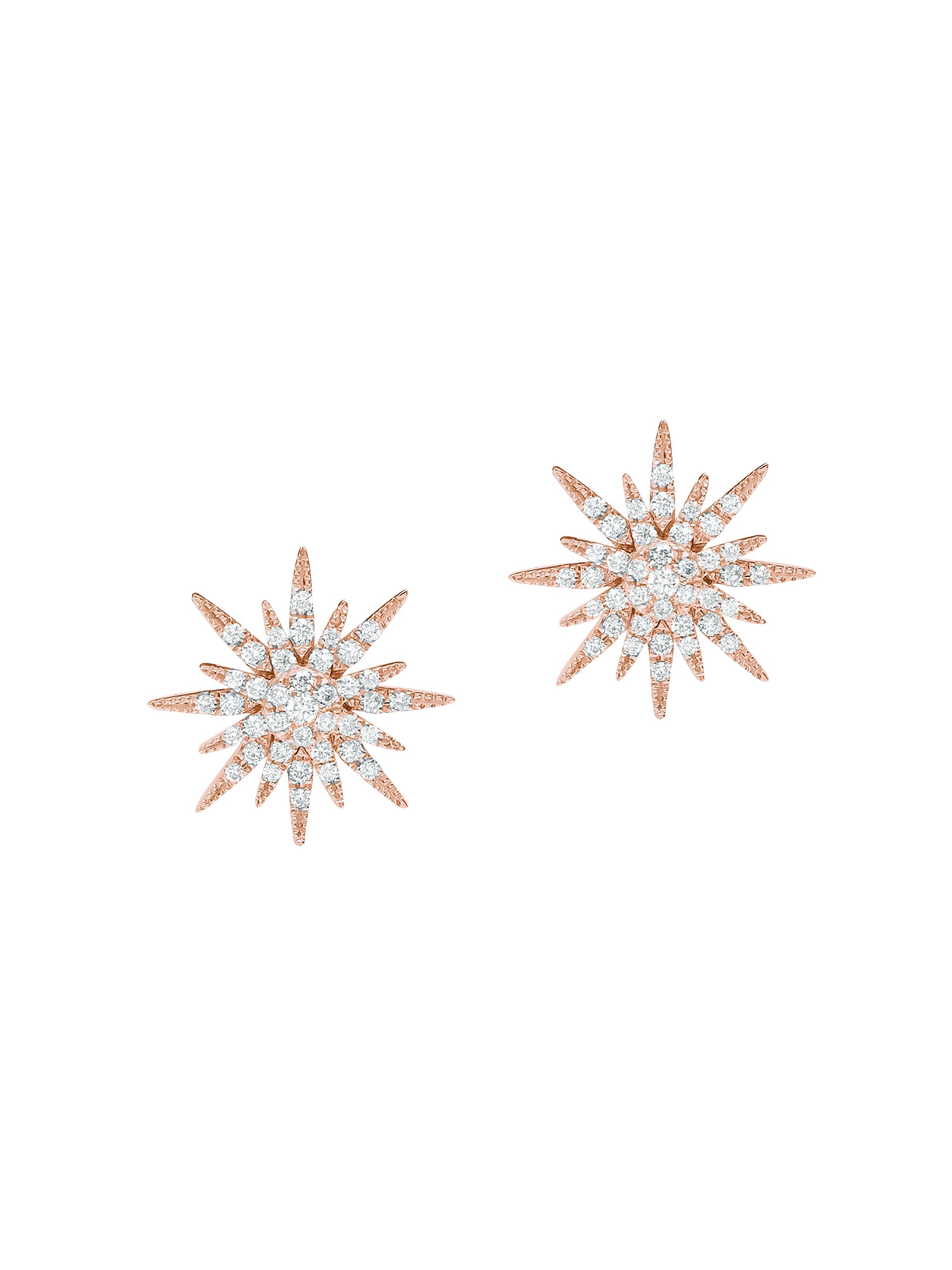 Djula Women's Soleil 18K Rose Gold & Diamond Stud Earrings - Pink Gold