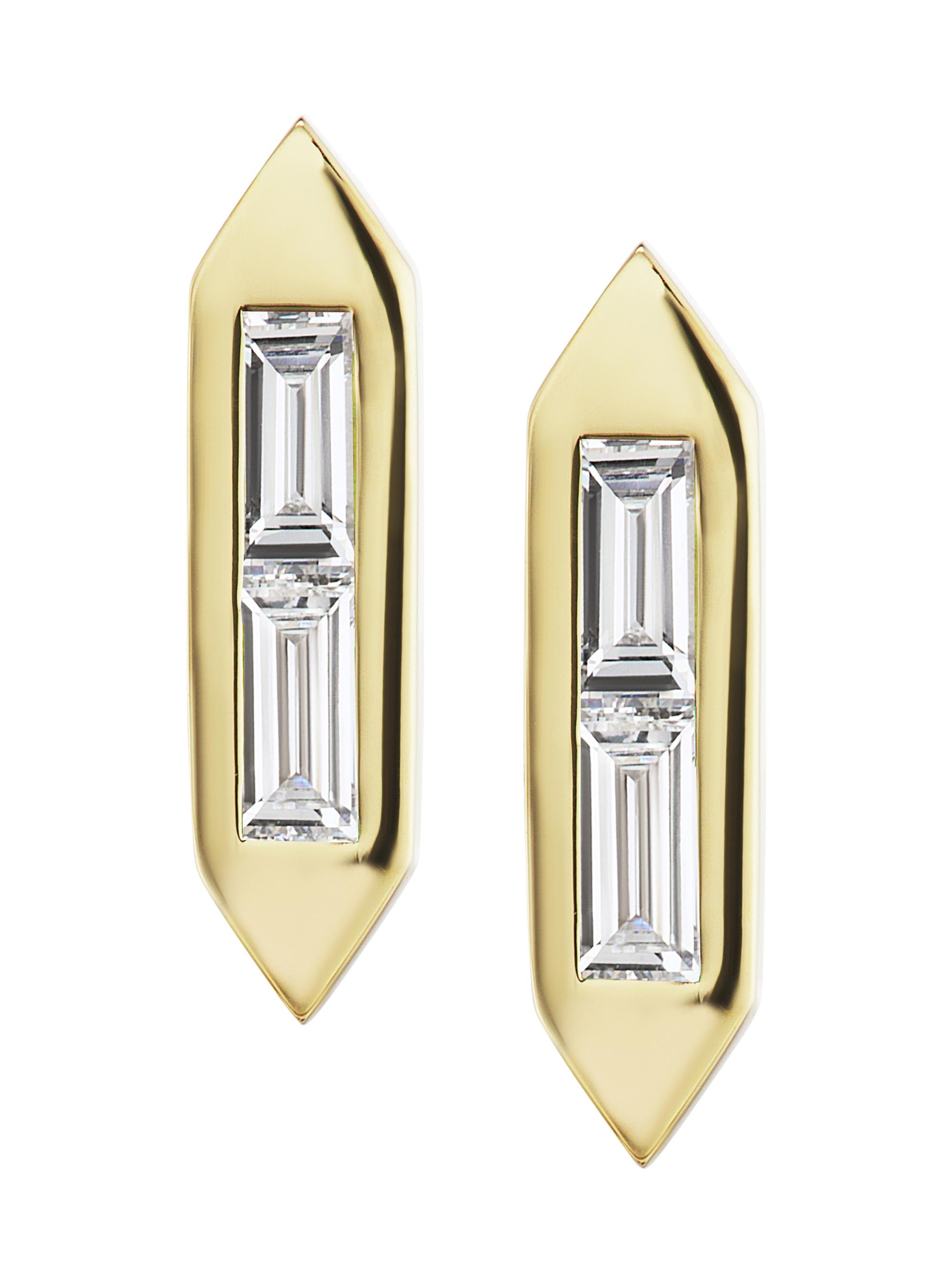 Emily P. Wheeler Women's Signature 18K Yellow Gold & Diamond Line Studs - Gold