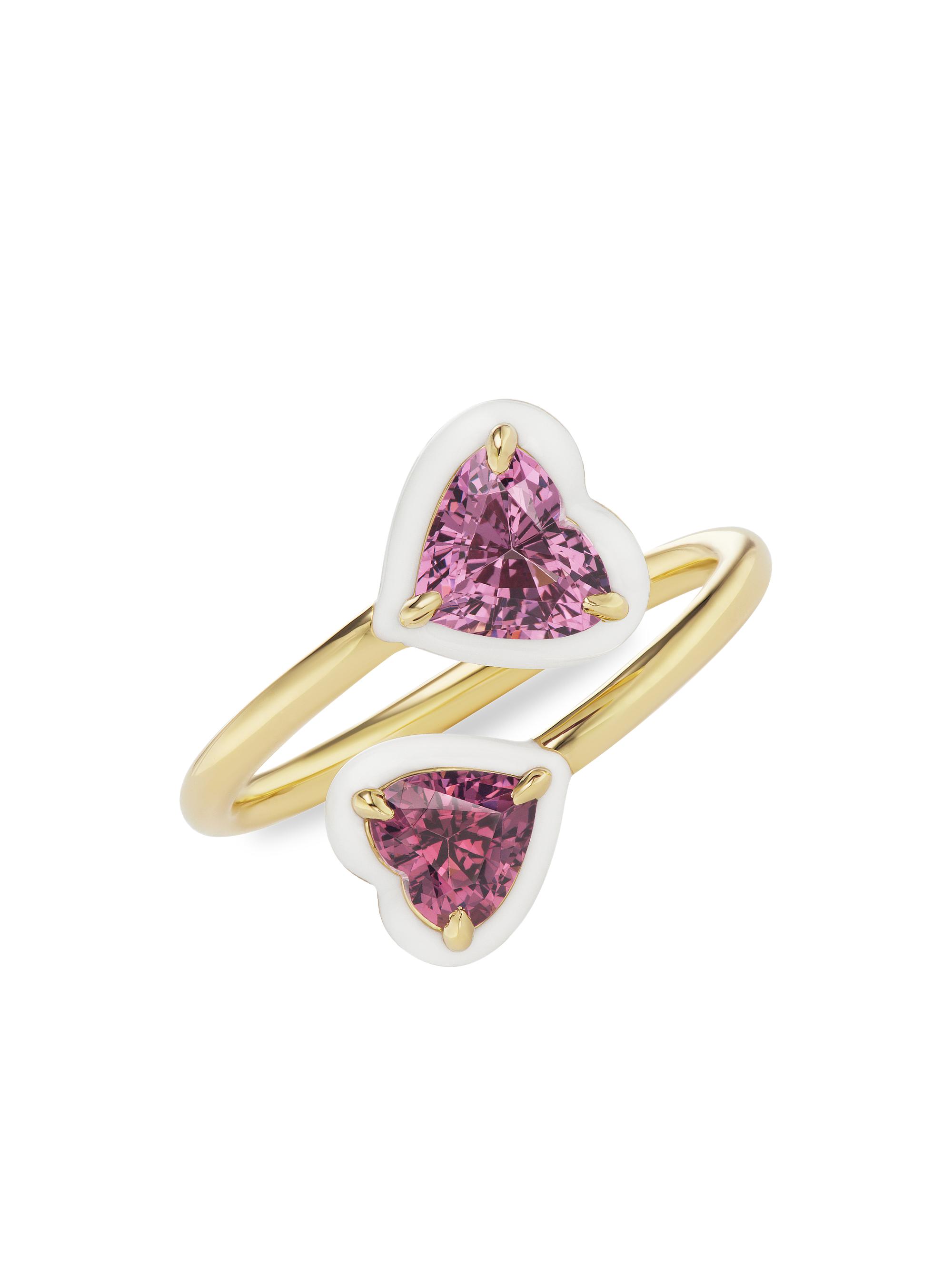 Emily P. Wheeler Women's Dress Up 1K Yellow Gold & Pink Spinel Elsa Ring - Yellow Gold Pink Spinel