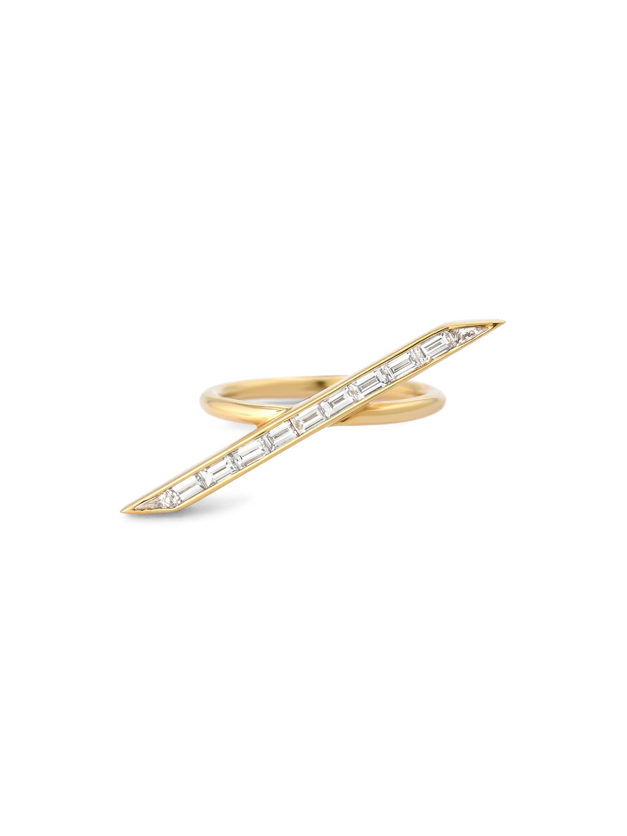 Emily P. Wheeler Women's Signature 18K Yellow Gold & Diamond Line Ring - Gold