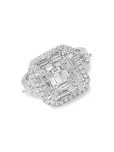 Jodie 18K White Gold & Diamond Ring