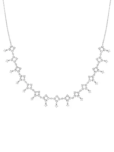 Gypsy 18K White Gold & Diamond Lace Necklace