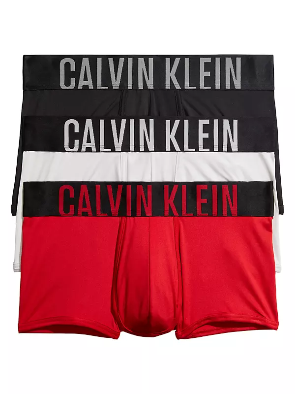 Shop Calvin Klein 3-Pack Low-Rise Logo Trunks