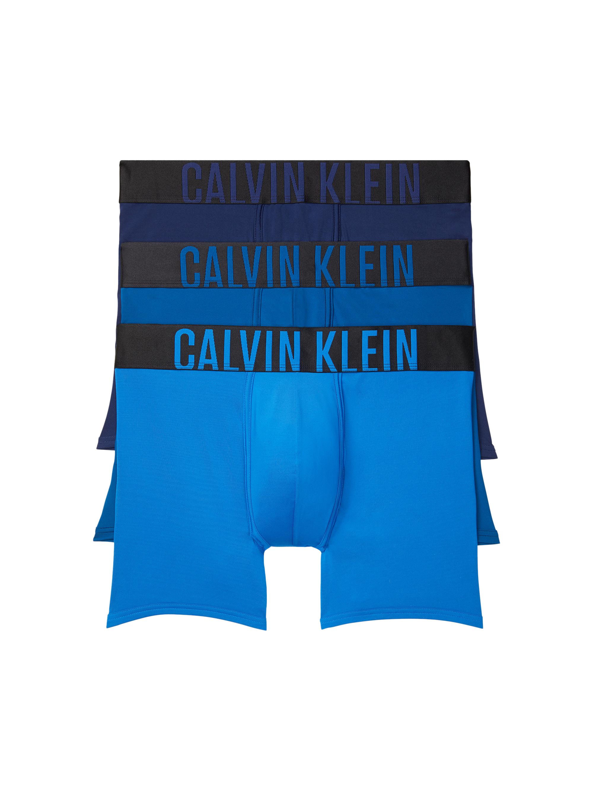 Calvin Klein Men's 3-Pack Logo Boxer Briefs - Blue Multi