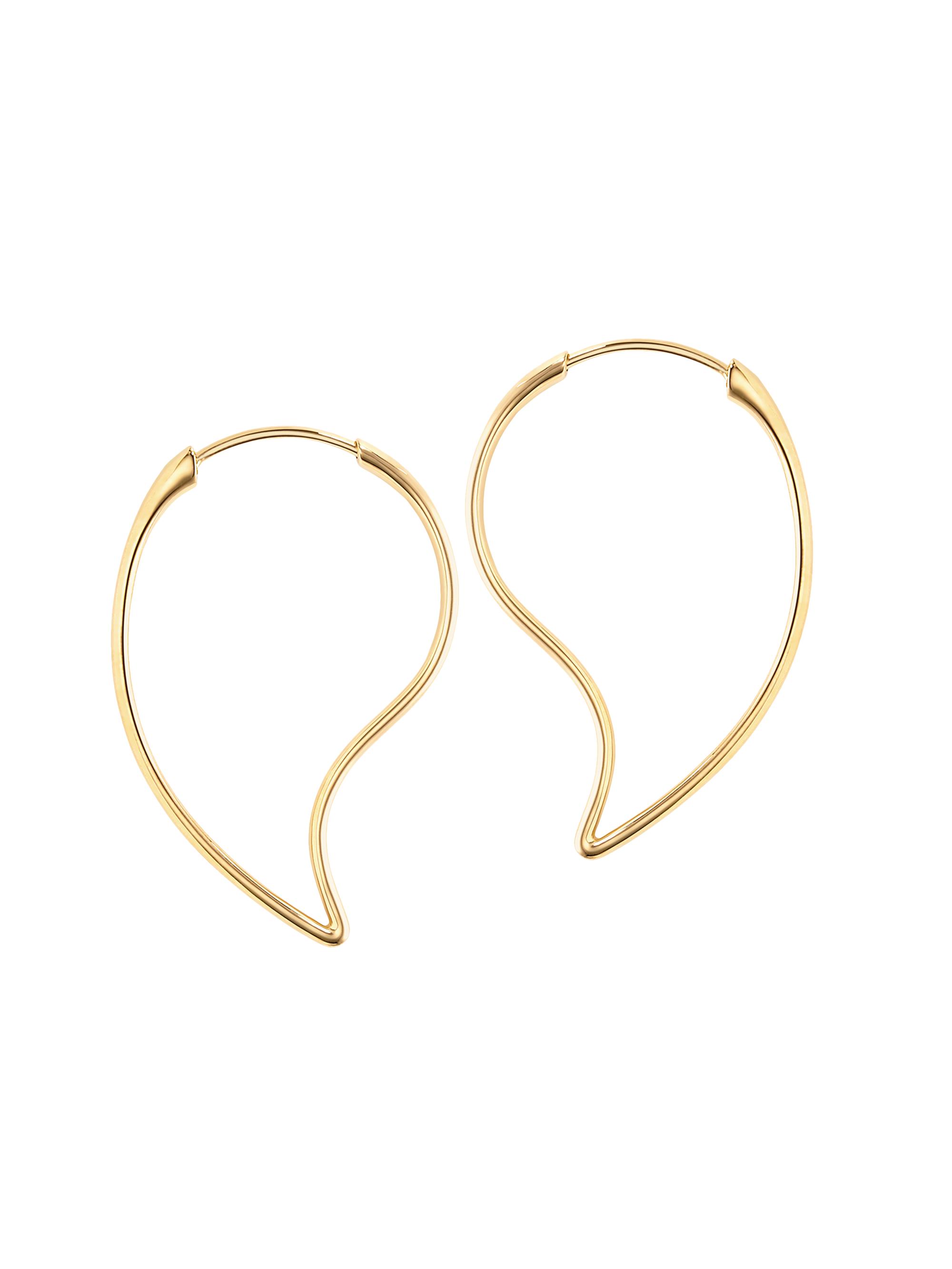 Birks Women's  Pétale 18K Yellow Gold Hoop Earrings - Gold