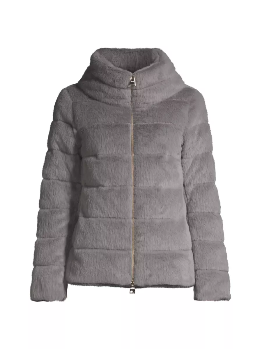 Shop Herno Faux-Fur Teddy Down Jacket | Saks Fifth Avenue