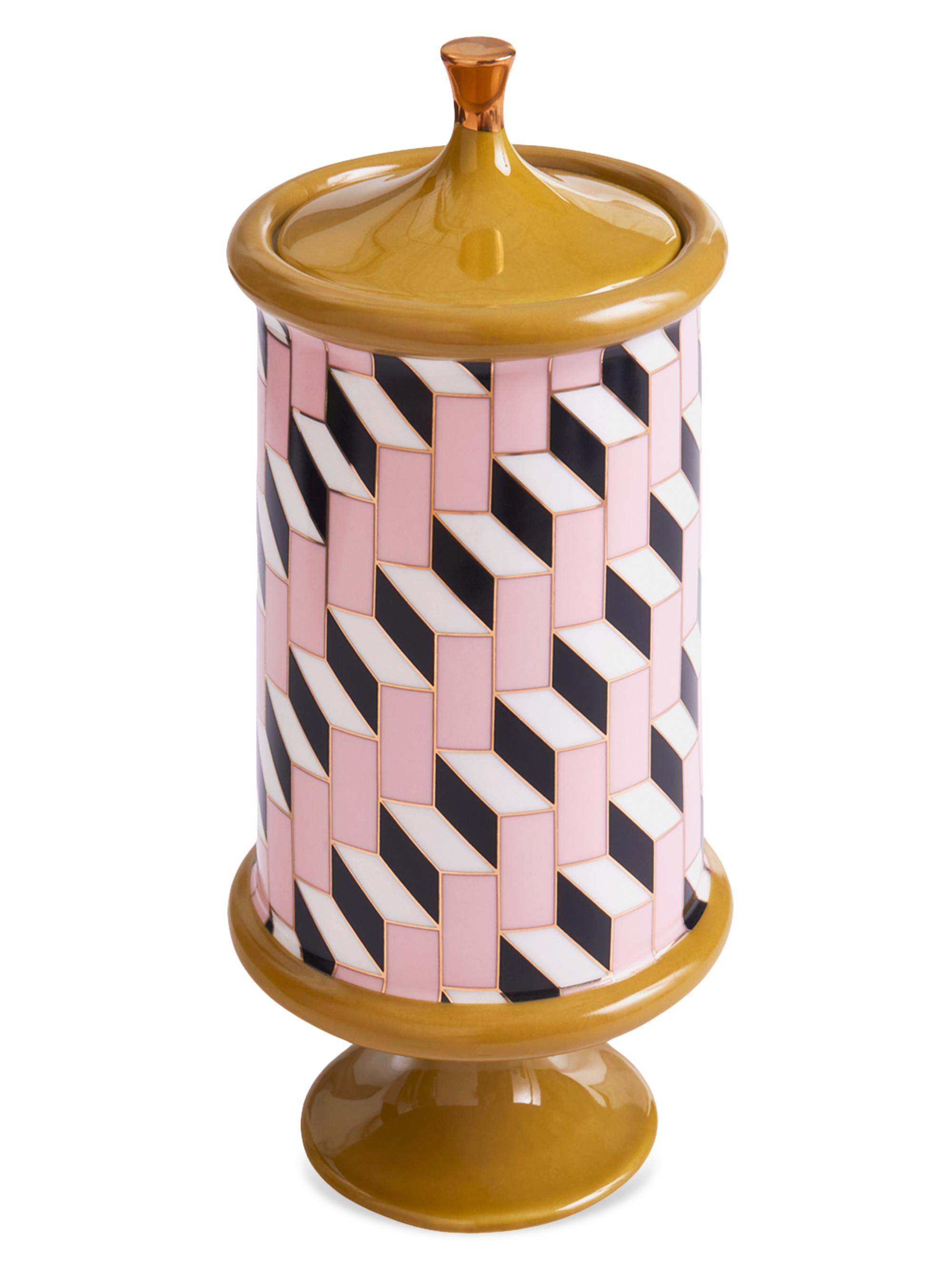 Jonathan Adler Arcade Stairs Canister - White