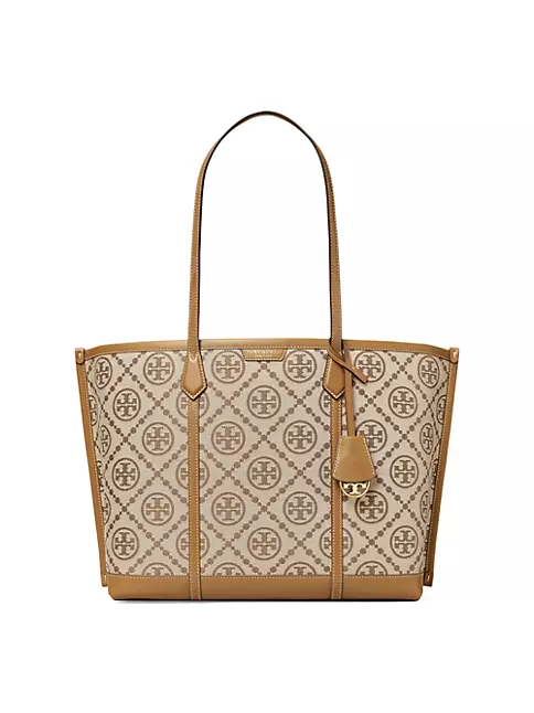 Tory Burch Leather Perry Tote Bag - Brown - One Size