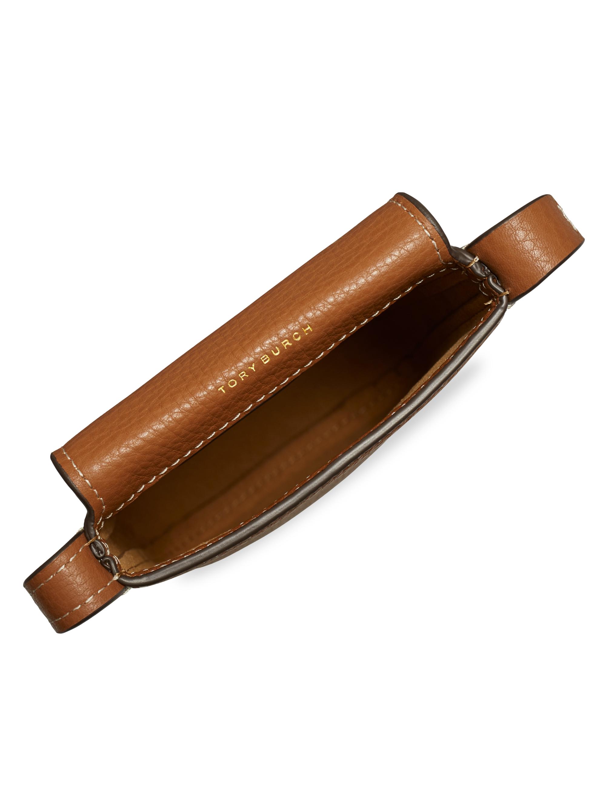 Tory Burch Miller Leather Phone Crossbody Bag | Saks Fifth Avenue