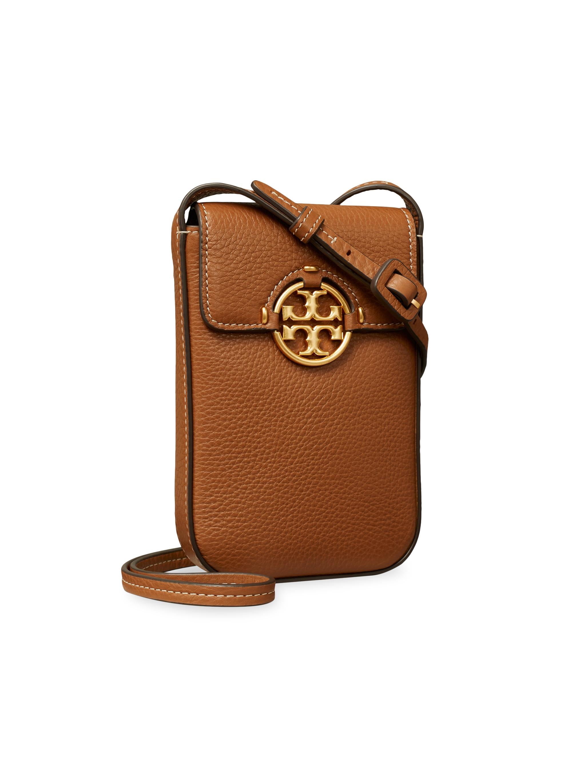 Tory Burch Miller Leather Phone Crossbody Bag Saks Fifth Avenue