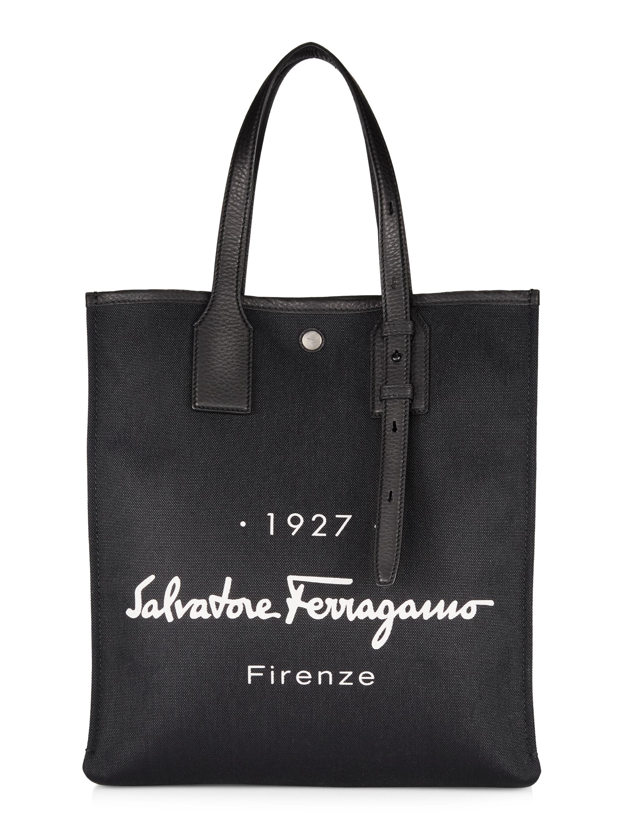 FERRAGAMO Naturale Canvas Tote Bag | Saks Fifth Avenue
