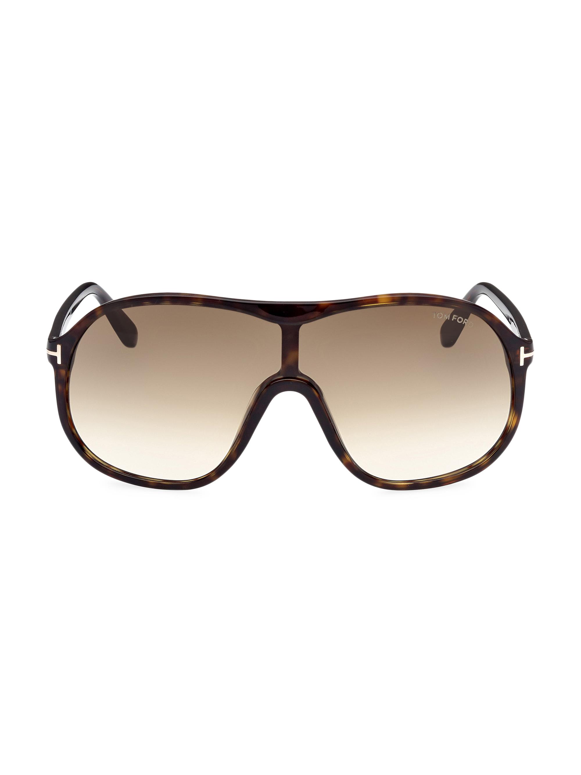 TOM FORD Men's Drew Pilot Sunglasses - Dark Havana