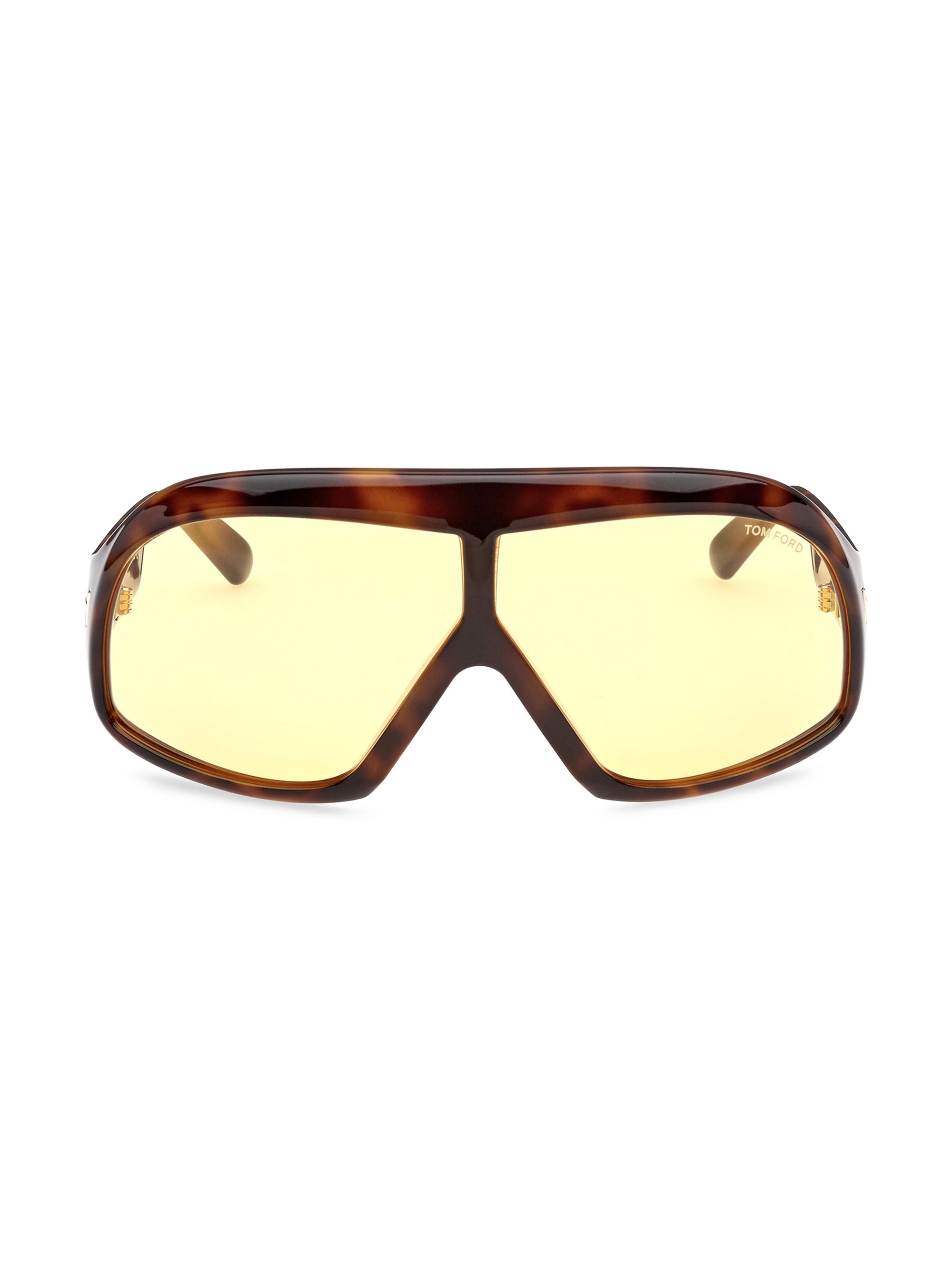 TOM FORD Men's Cassius 78MM Pilot Sunglasses - Havana