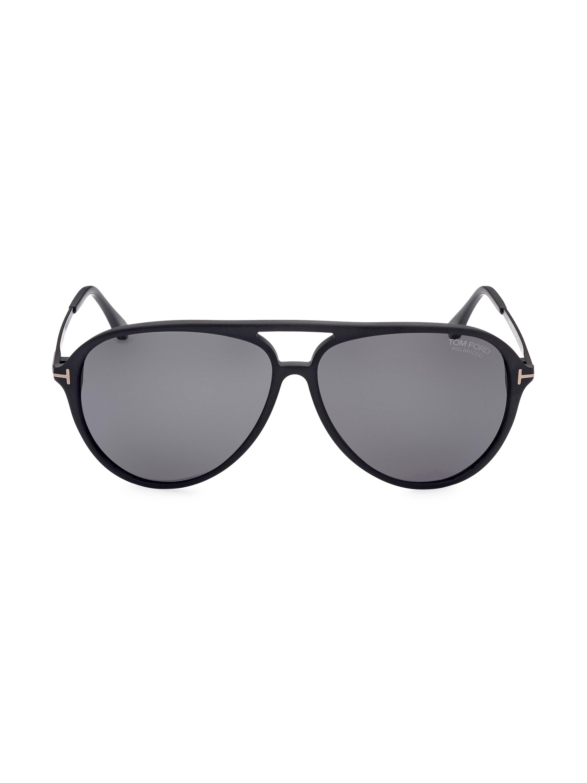 TOM FORD Men's Samson 62MM Pilot Sunglasses - Matte Black