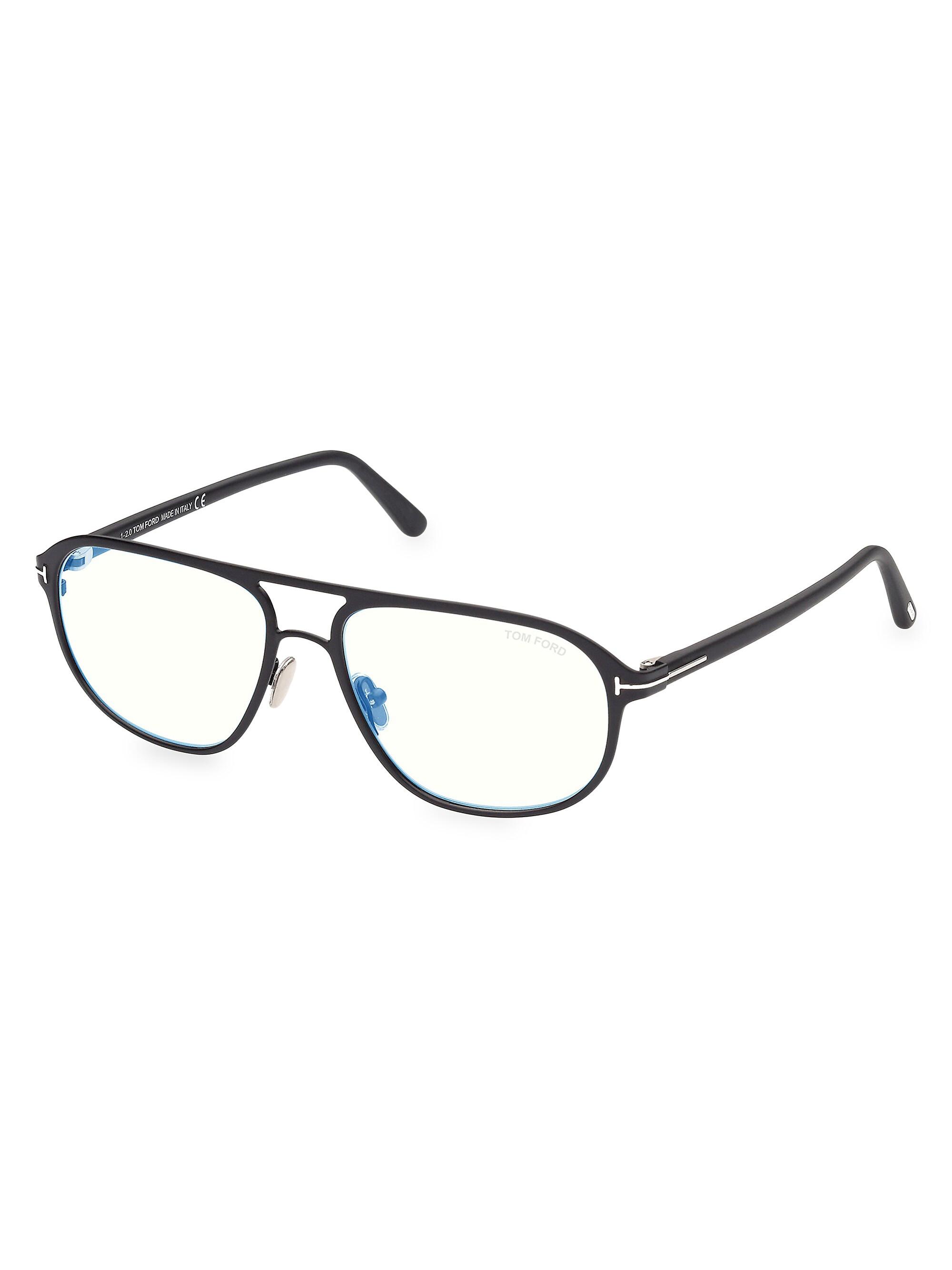 TOM FORD Navigator 58MM Blue Block Glasses | Saks Fifth Avenue